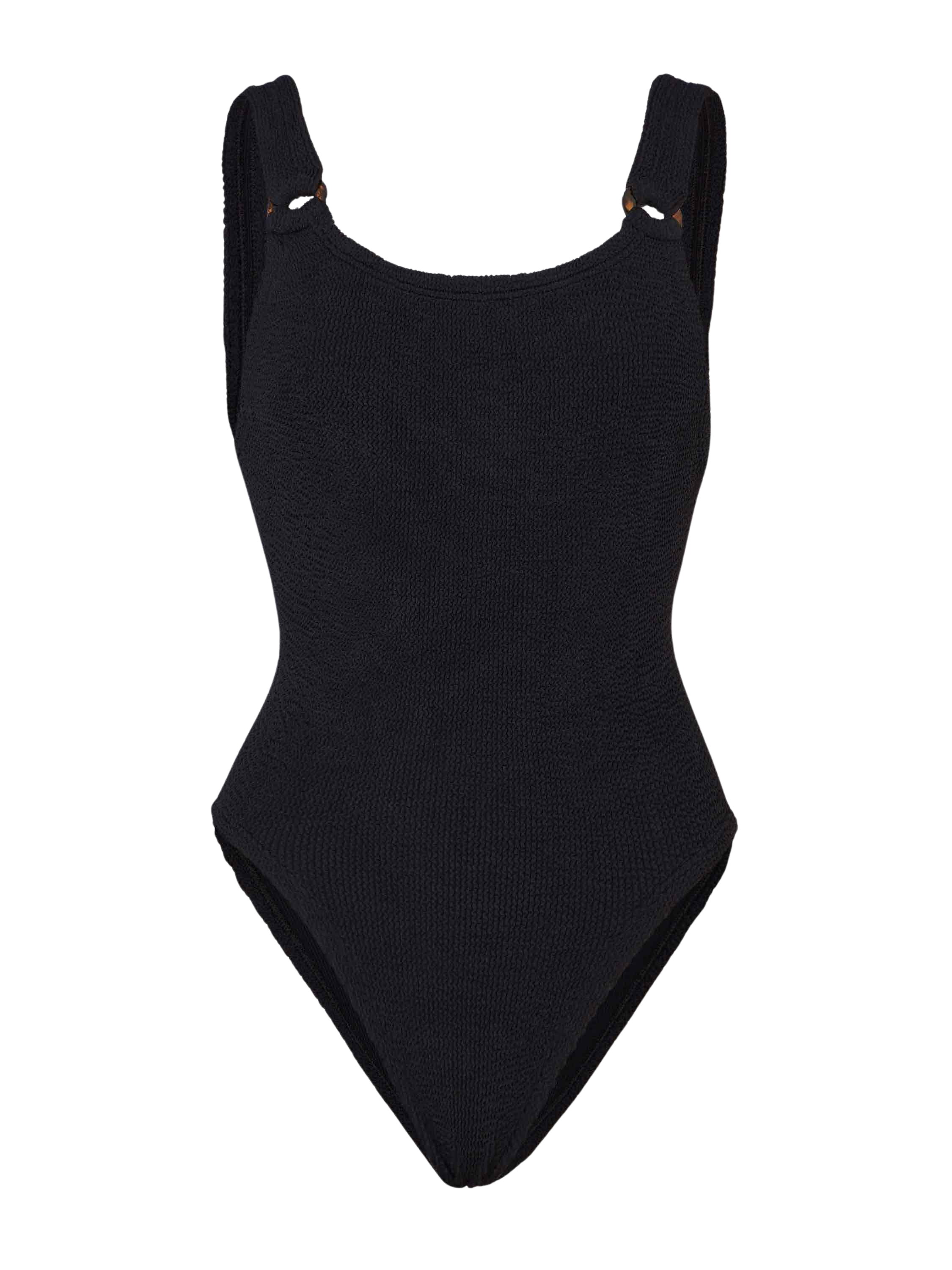 LINGERIE/PJ/SWIM Domino Swimsuit in Black Hunza G