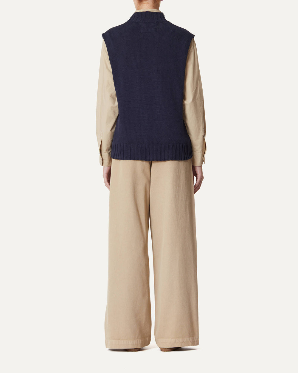 SWEATERS Gilet Flavio Knit Top in Atlantic Labo Art