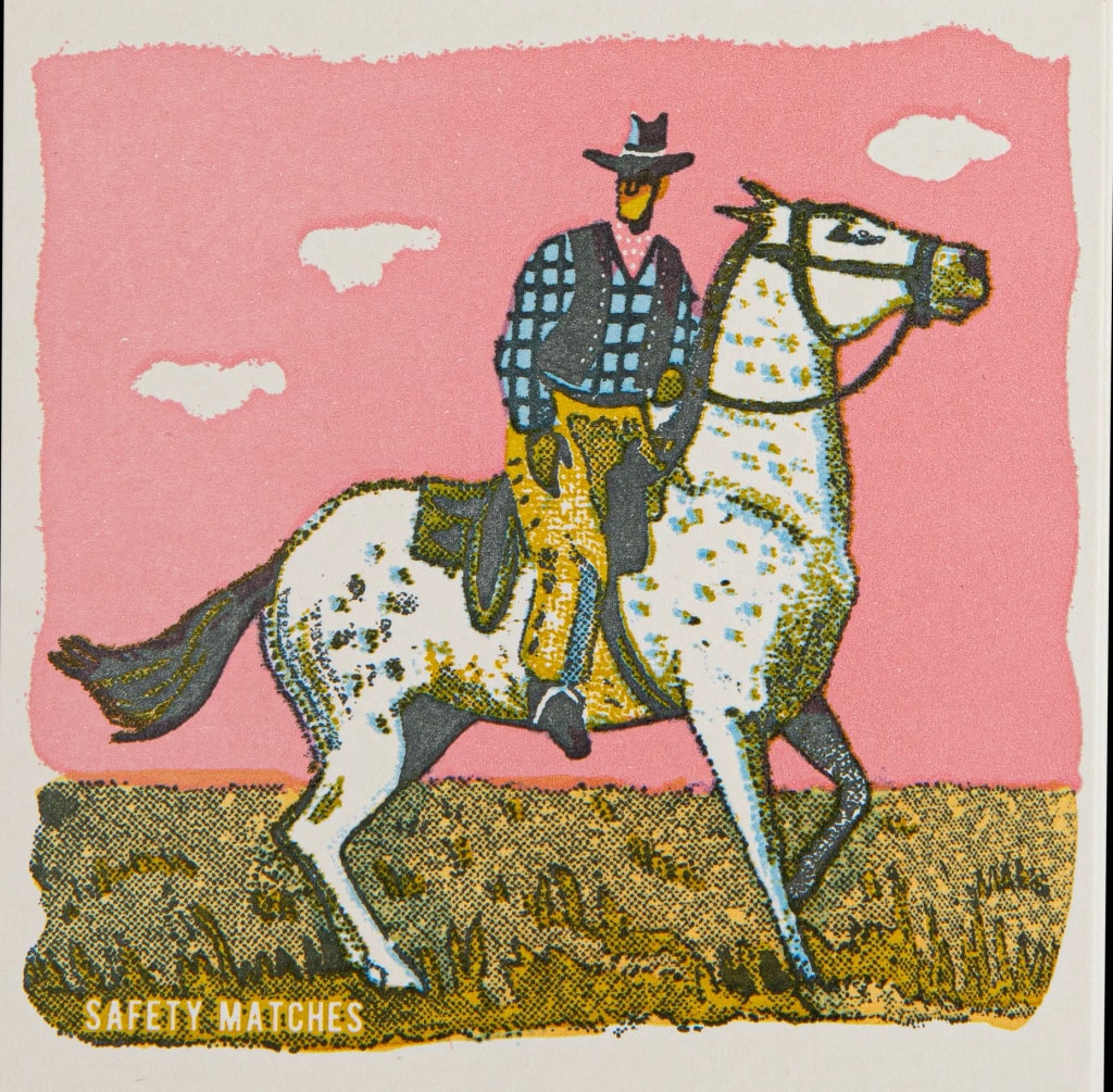 HOME DECOR Pink Cowboy - Safety Matches Archivist Gallery