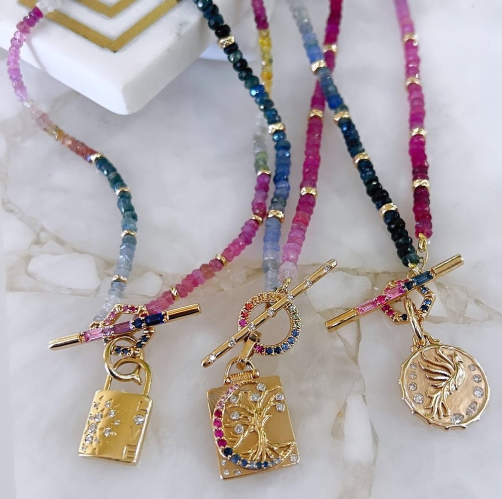 JEWELRY MEDIUM LOVE LOCK PENDANT Three Stories Jewelry