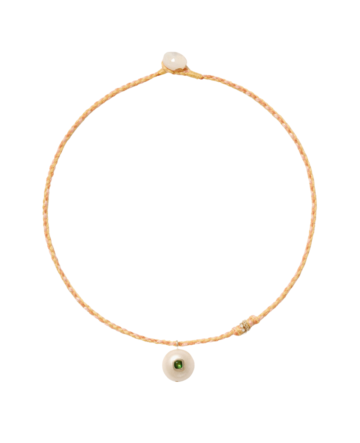 JEWELRY Orange Eddie Necklace in Diopside Pascale Monvoisin