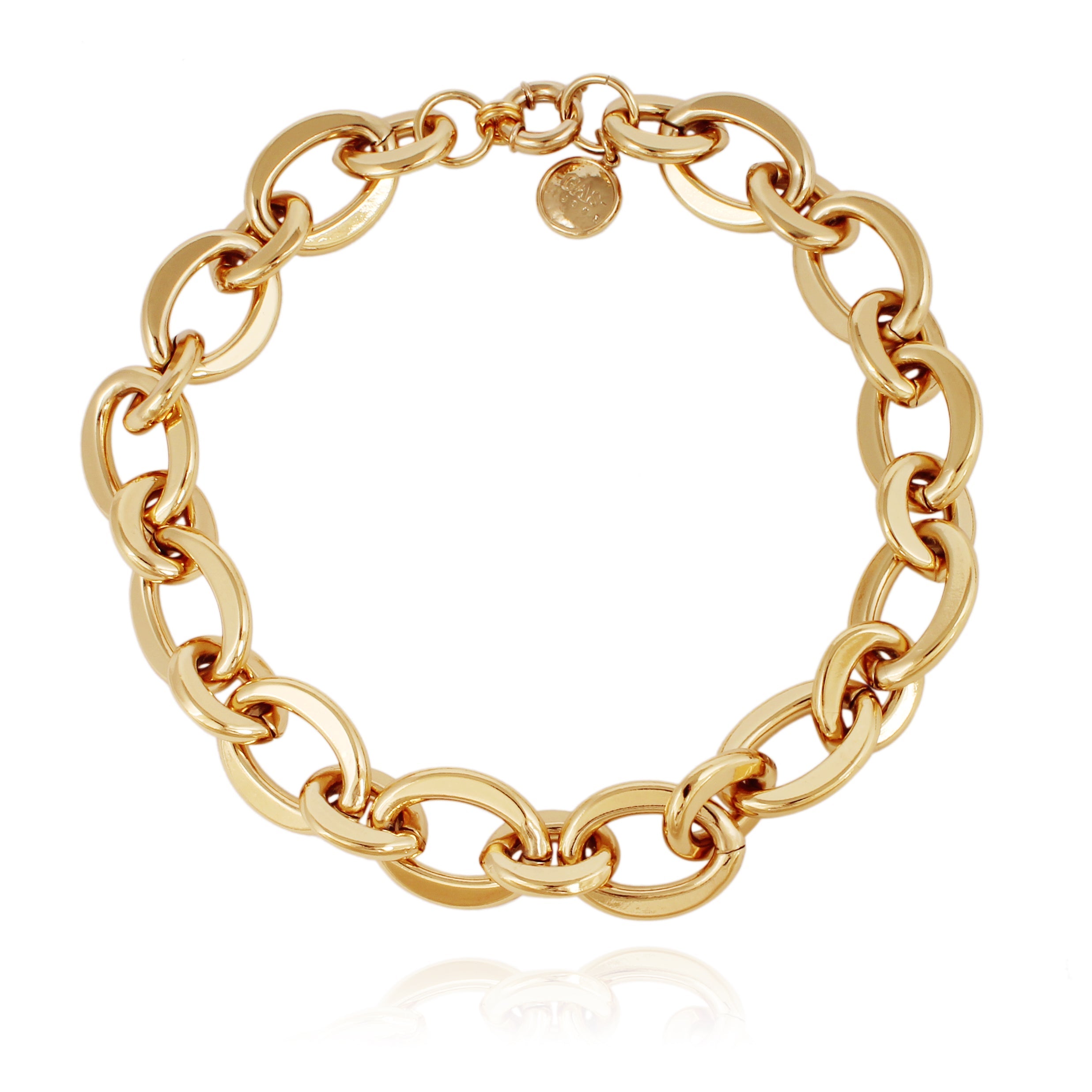 FASHION JEWELRY Maille Oval Chain Necklace GAS Bijoux
