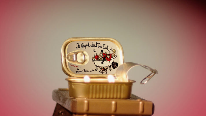 CANDLES/HOME FRAGRANCE Tinned Fish Candle in Smoked Rose Water TINNED CANDLE