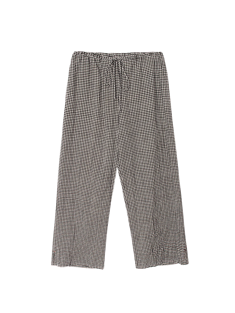 PANTS/SHORTS Olson Gingham Pant in Black Sand Xirena