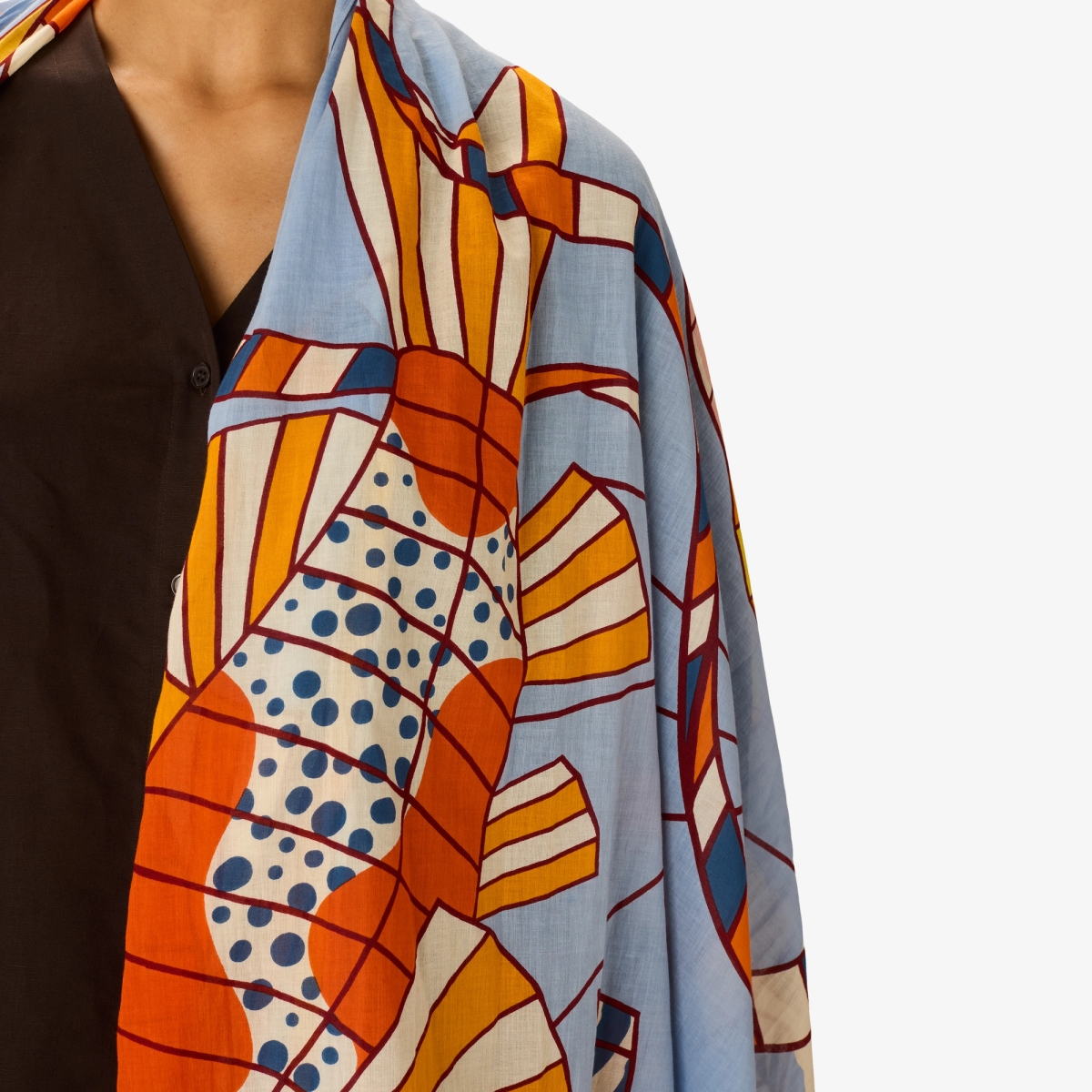 ACCESSORIES Cerfs Colants Scarf in Orange Inoui Editions