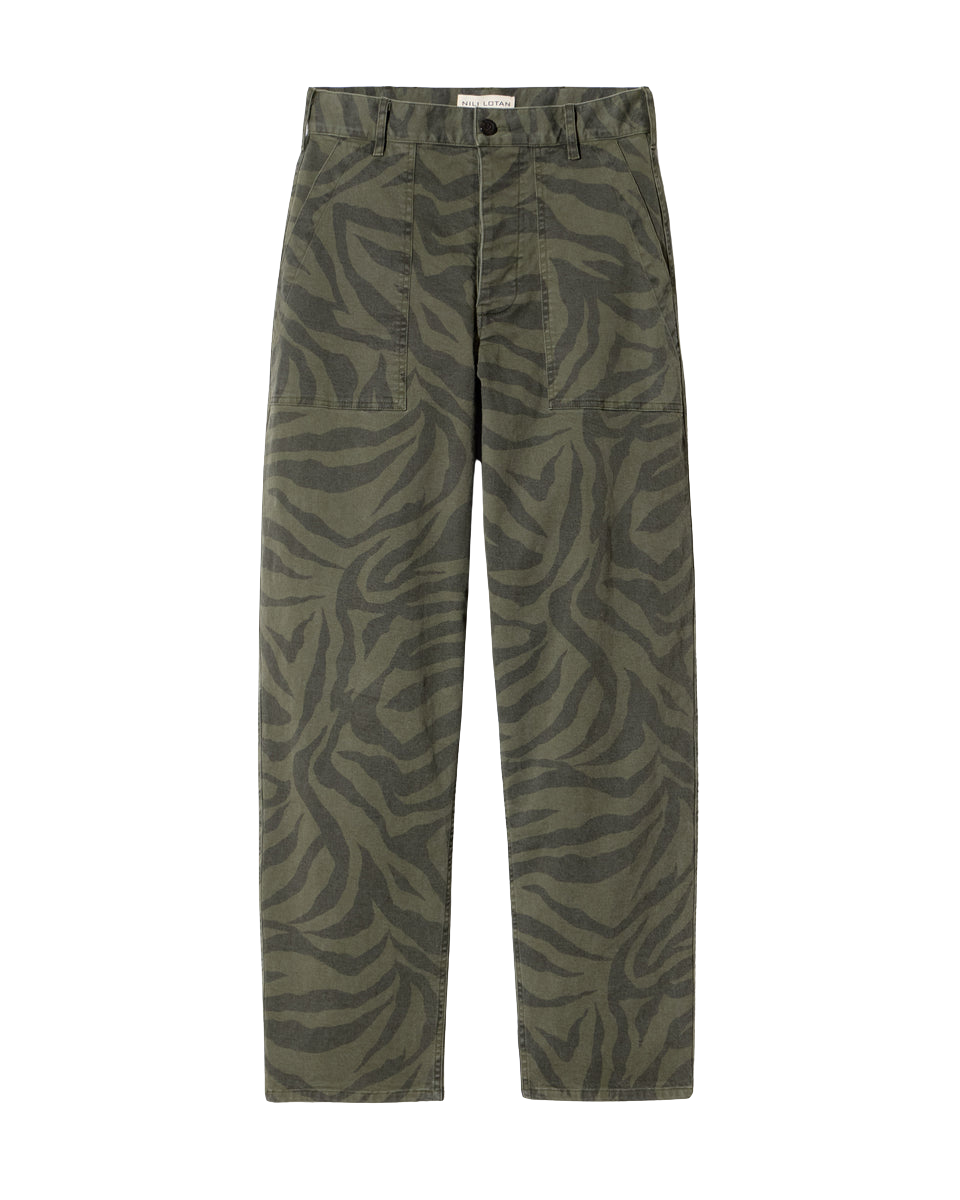 PANTS/SHORTS Earl Pant in Camo Zebra Nili Lotan