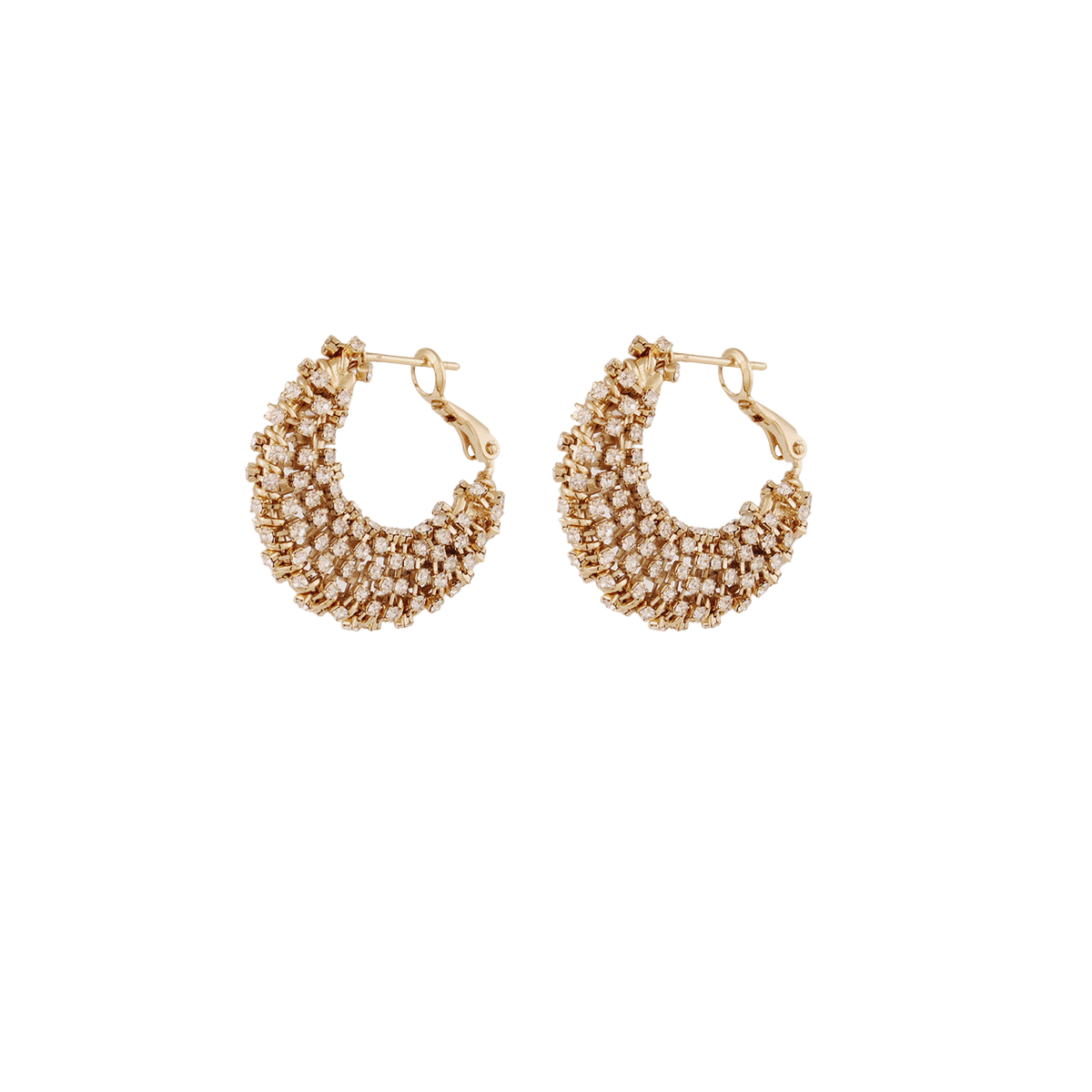 FASHION JEWELRY Izzia Crystal Earring in Gold GAS Bijoux