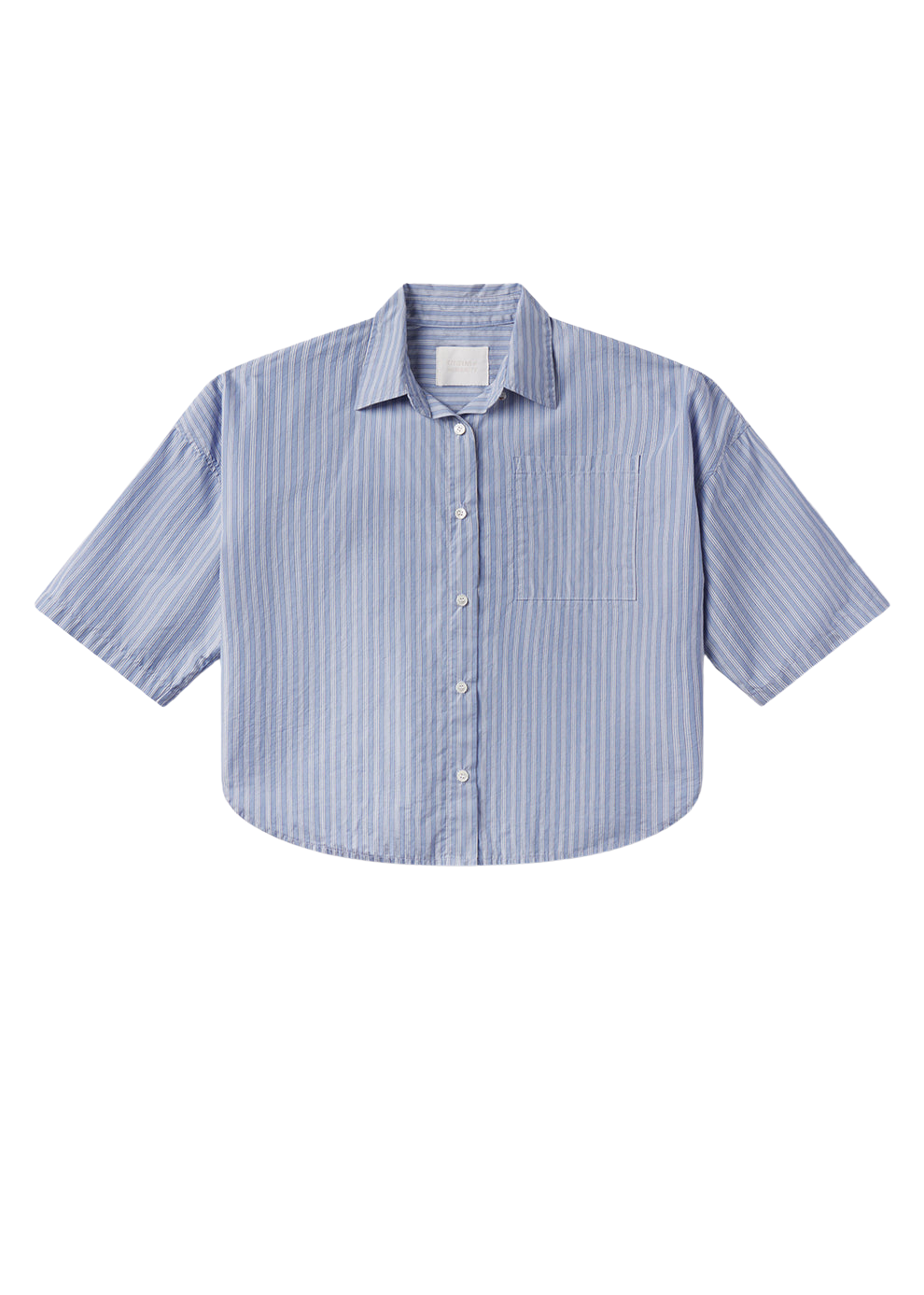 BLOUSES/SHIRTS/TOPS Frances Cropped Cape Button Up in Kindred Stripe Citizens of Humanity