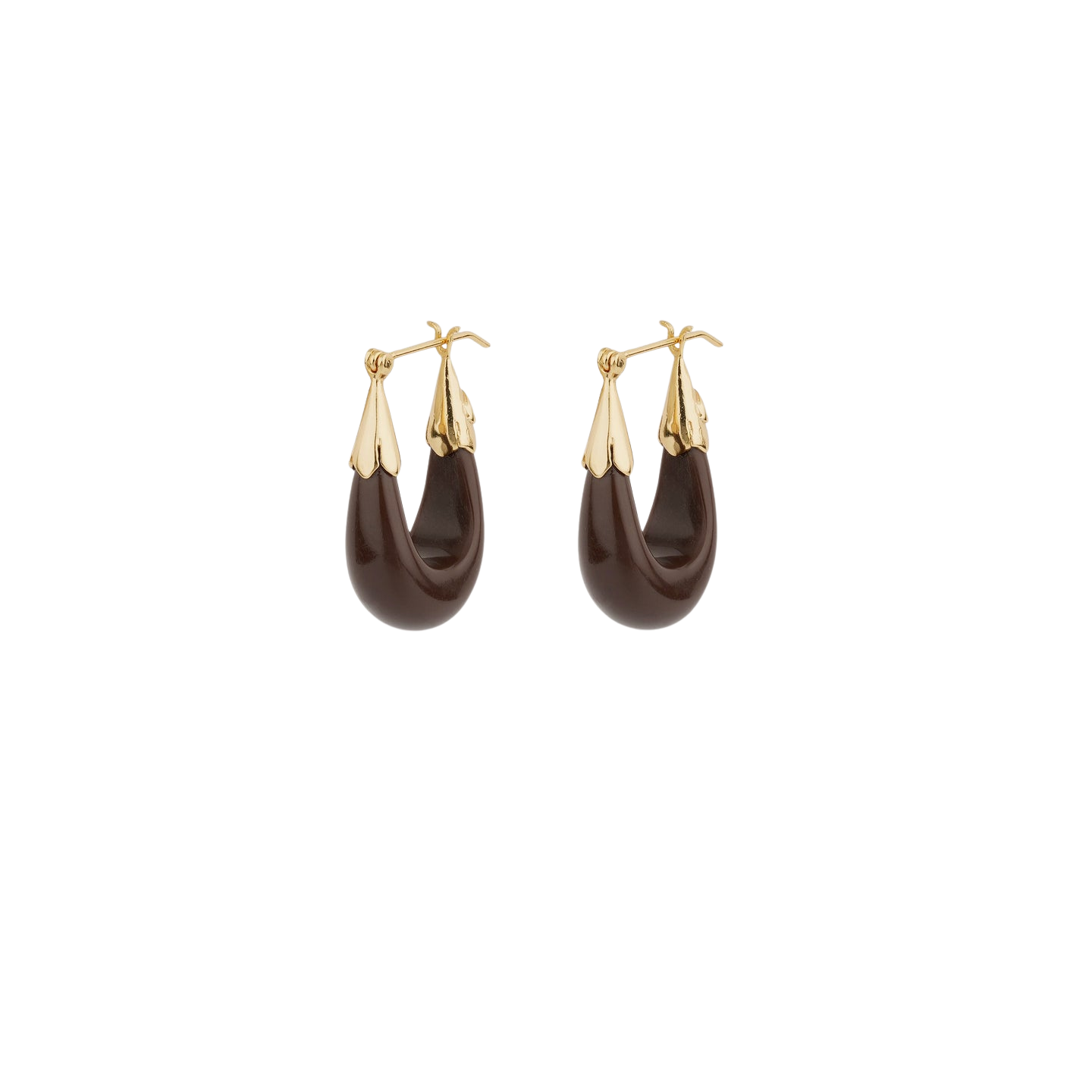 FASHION JEWELRY Ecume Earring in Brown GAS Bijoux