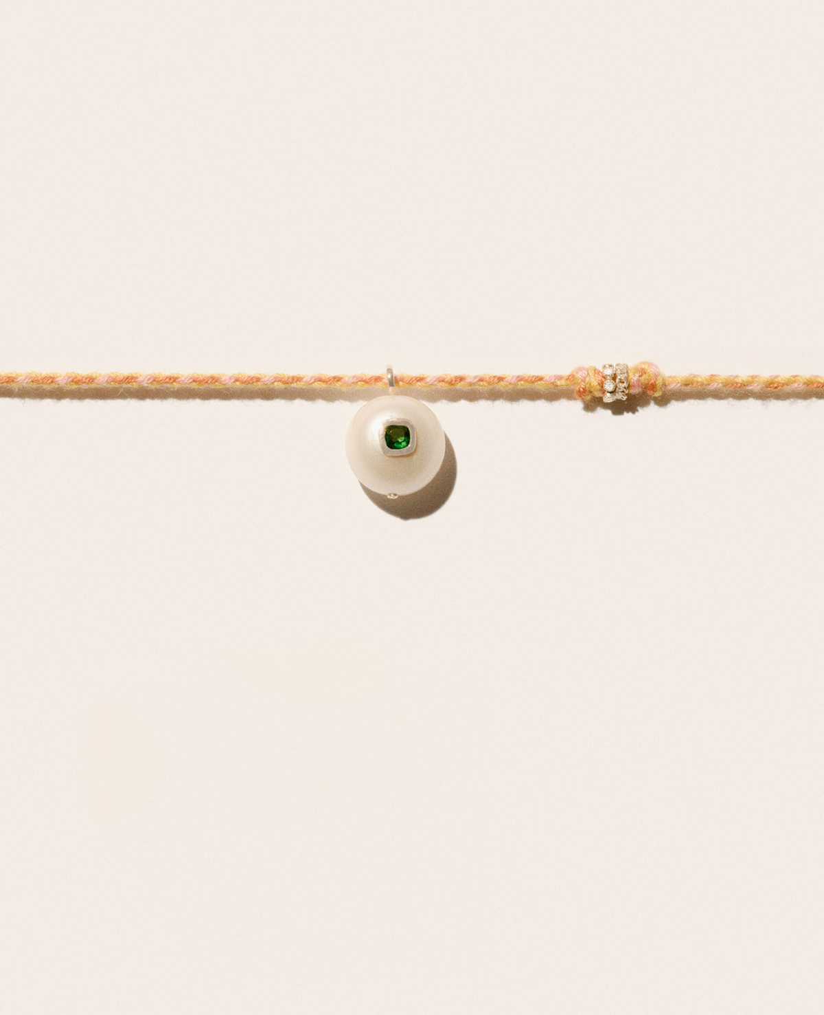 JEWELRY Orange Eddie Necklace in Diopside Pascale Monvoisin