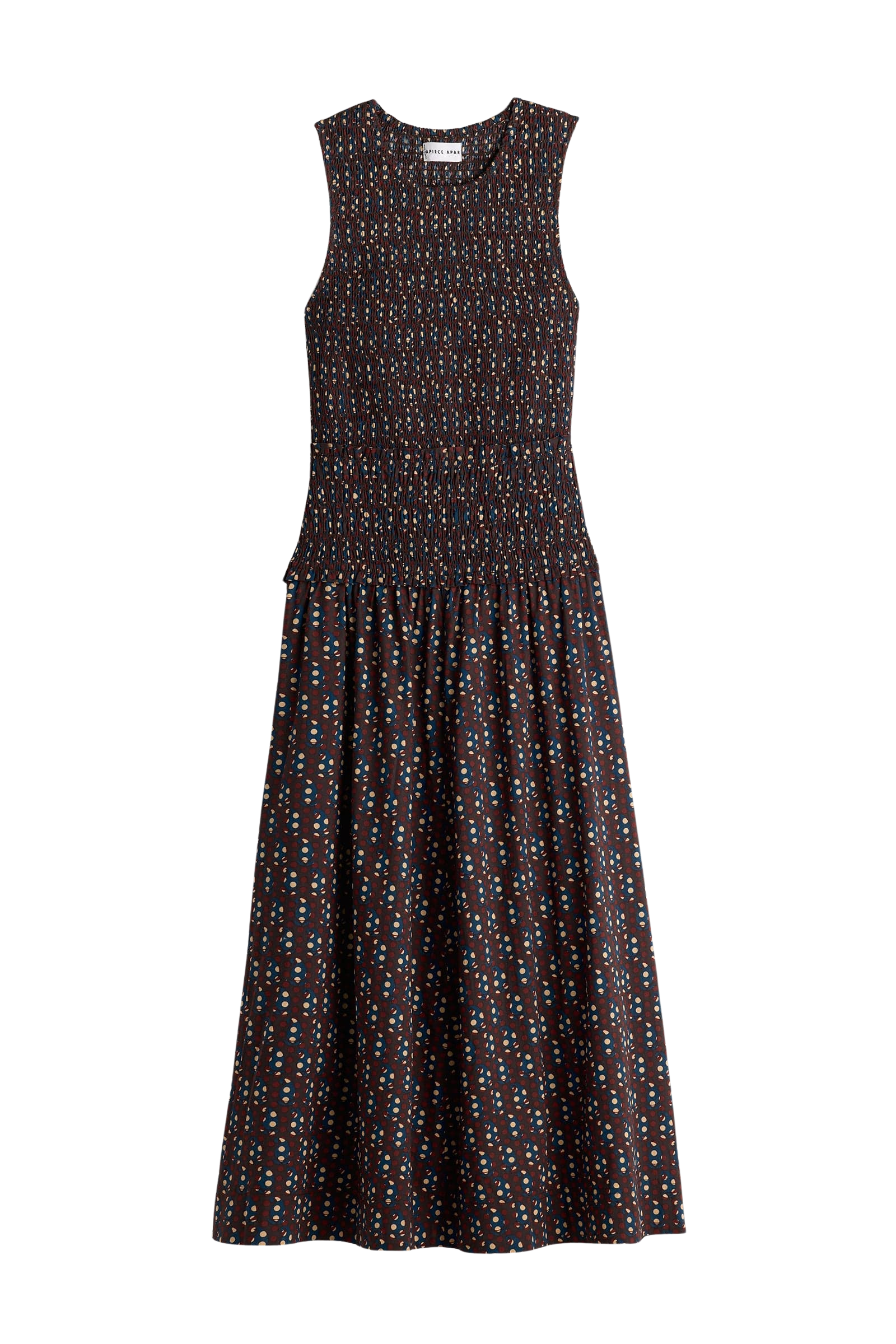 DRESSES/JUMPSUITS Siempre Tank Maxi Dress in Block Print Polka Apiece Apart