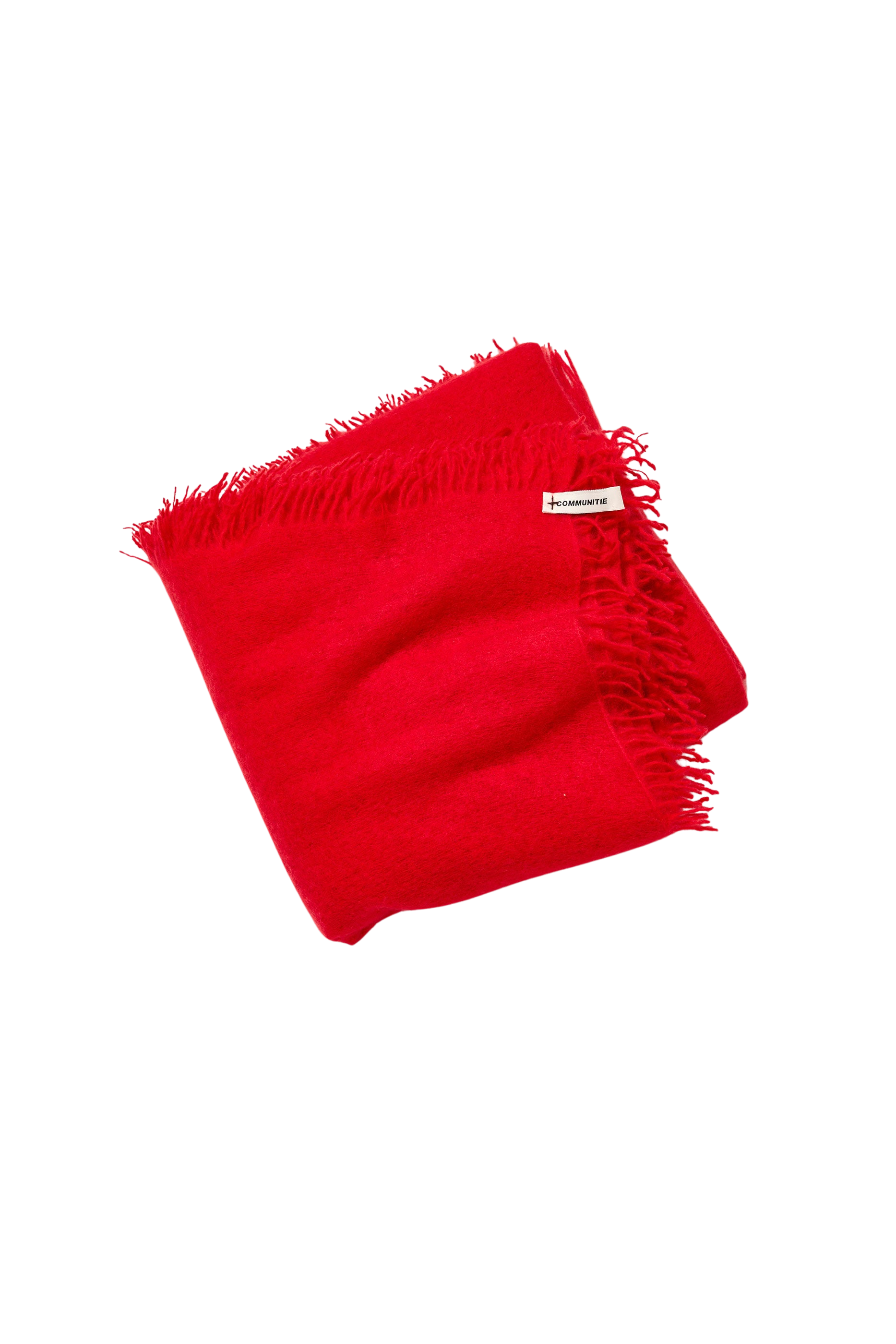ACCESSORIES Felted Cashmere Lux Stole in Red Organic by John Patrick