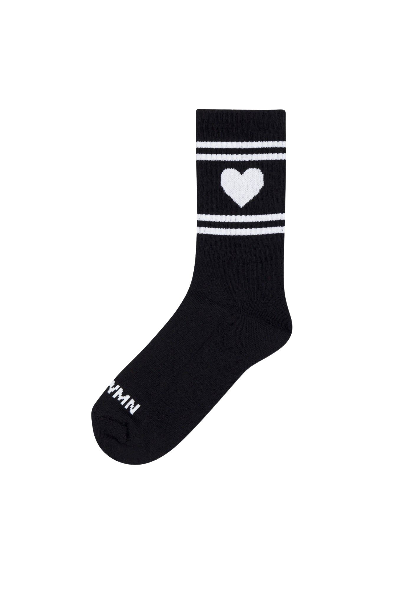 ACCESSORIES Heart Logo Crew Socks in Black SPRWMN