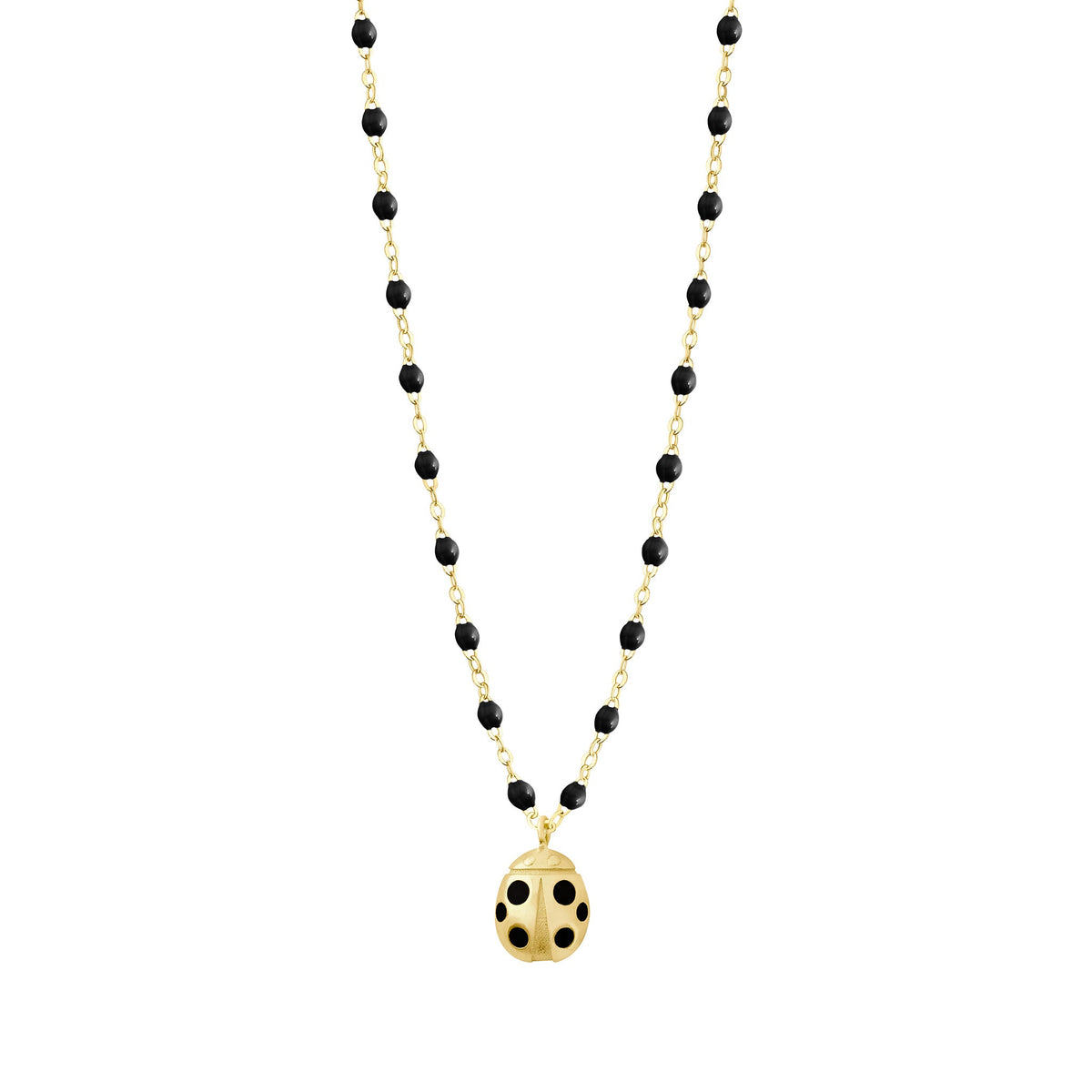 JEWELRY Ladybug Necklace in Black Gigi Clozeau