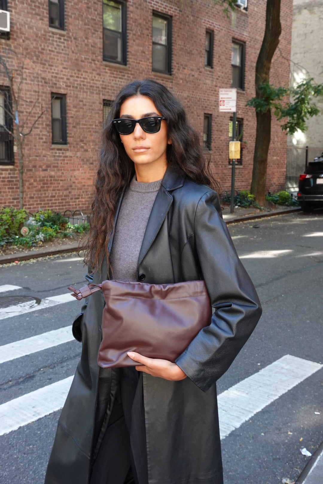 HANDBAGS Mini Asisi Tote in Brordeaux Lemiz