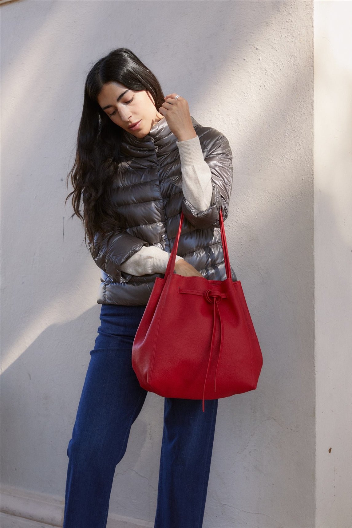HANDBAGS Florence Tote in Red ORSYN