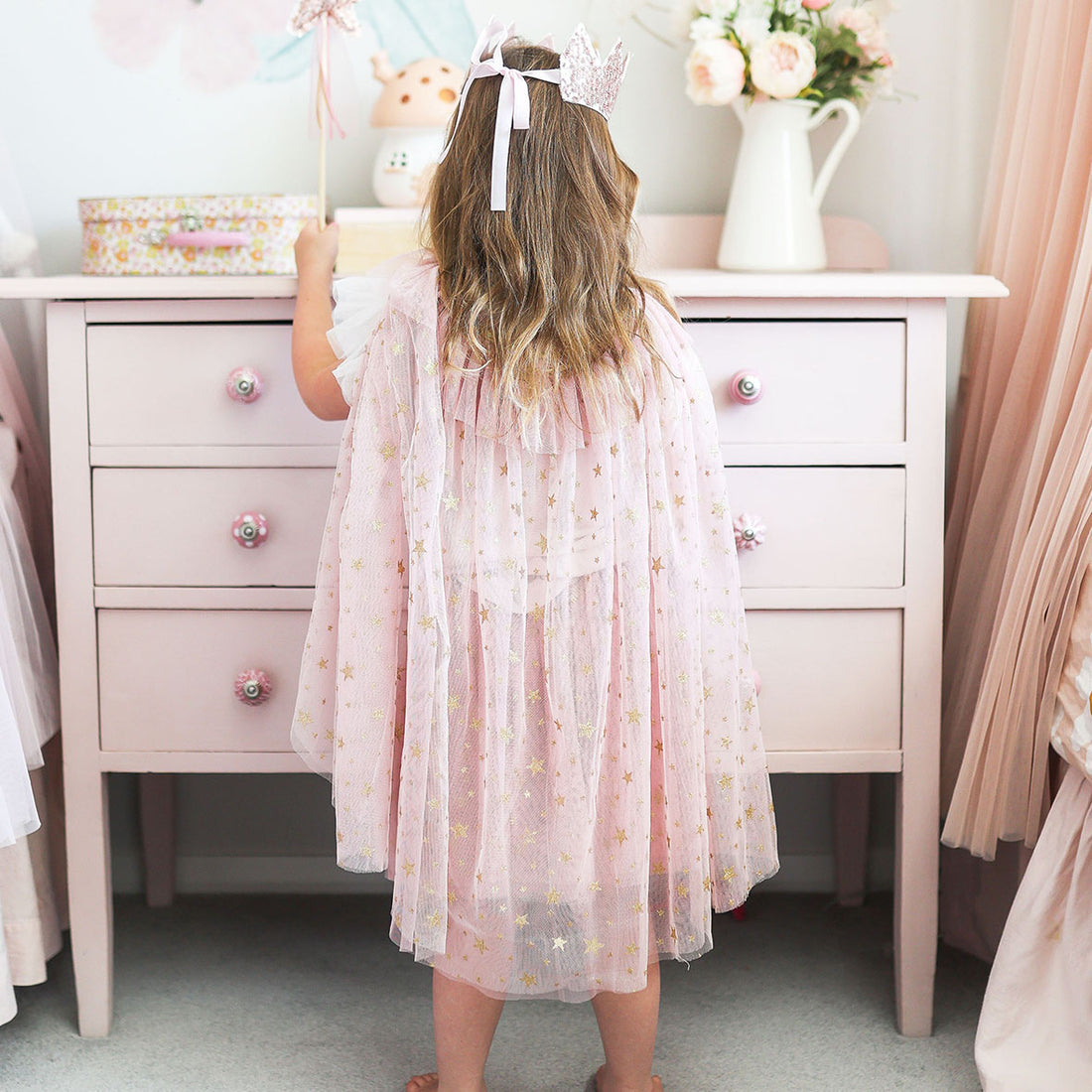 CHILDREN'S PLAY TULLE STAR CAPE Alimrose