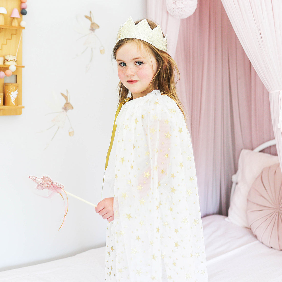 CHILDREN'S PLAY TULLE STAR CAPE Alimrose