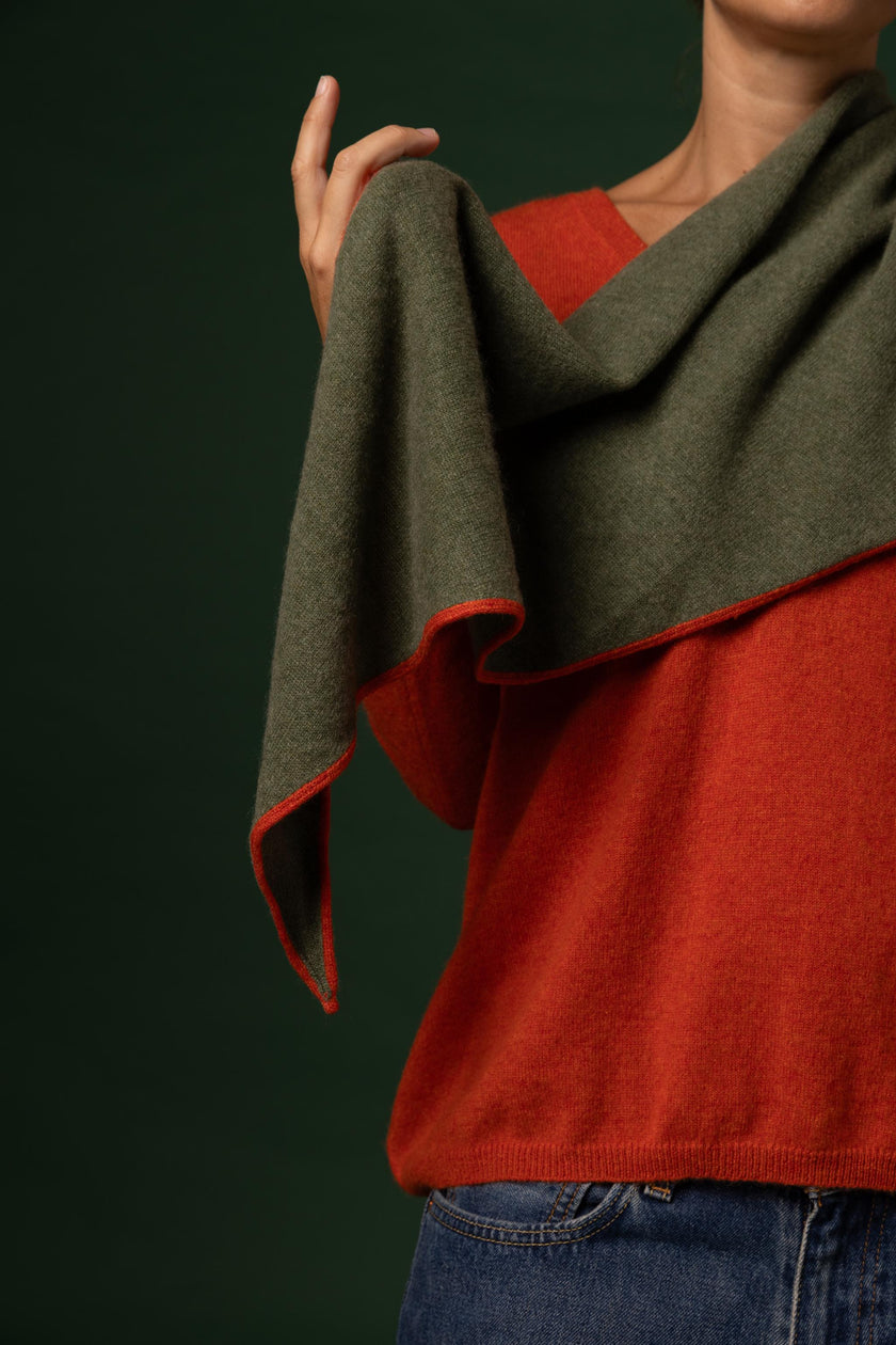 ACCESSORIES Diamond Cashmere Scarf Stone