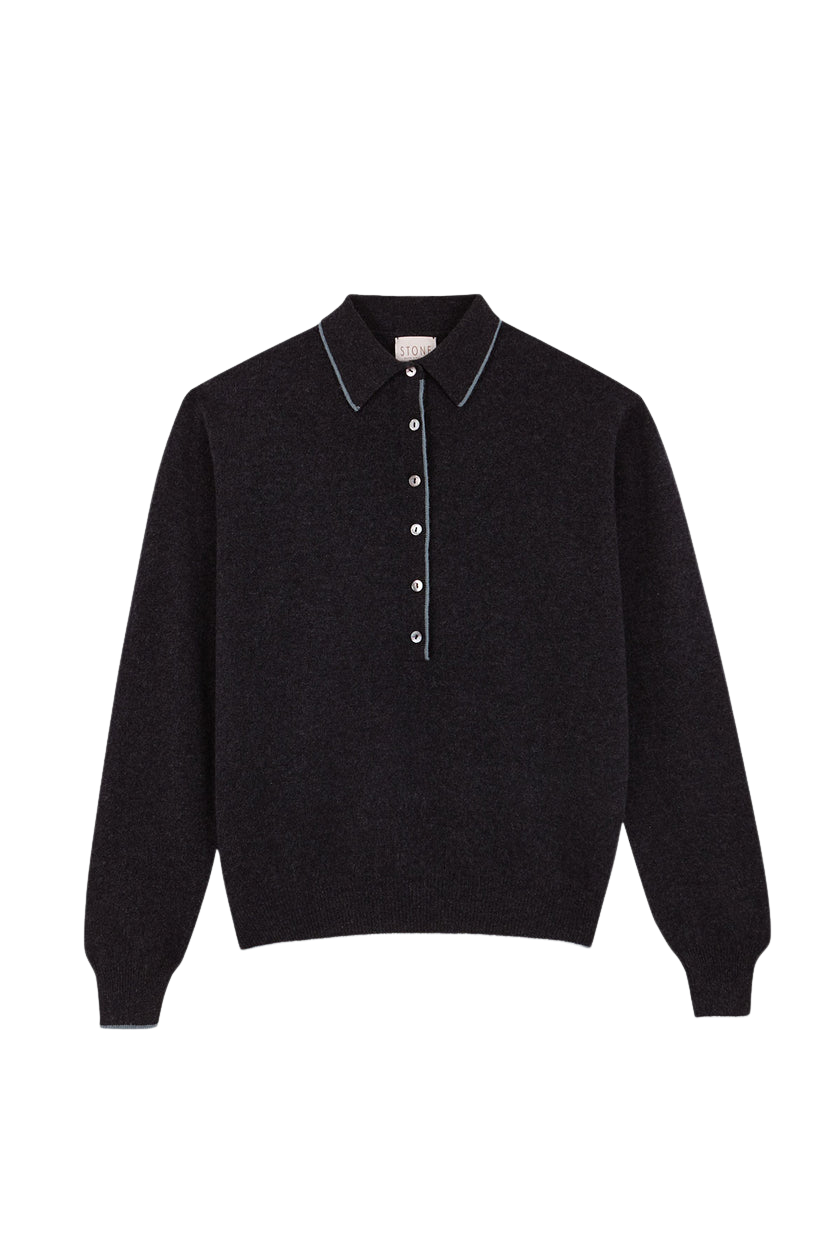 BLOUSES/SHIRTS/TOPS POLO IN ANTHRA-SAGE Stone