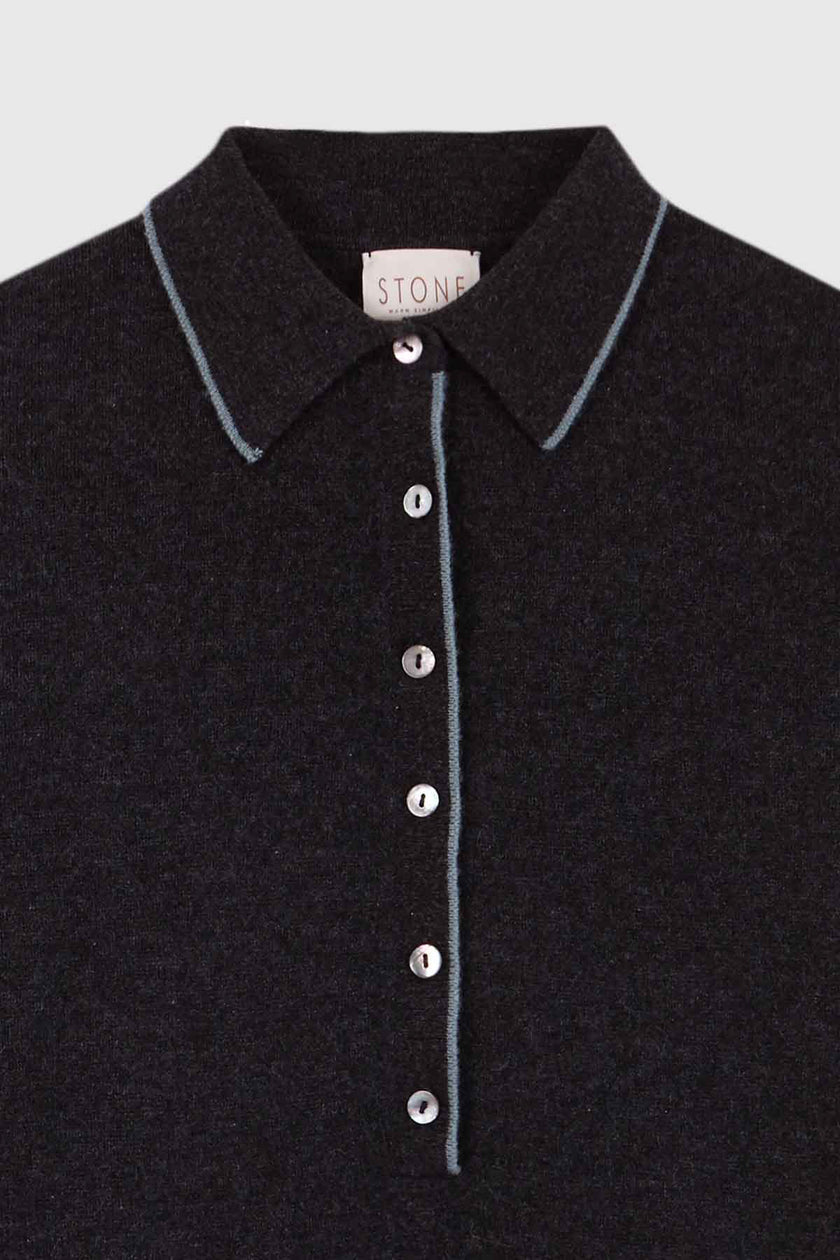 BLOUSES/SHIRTS/TOPS POLO IN ANTHRA-SAGE Stone