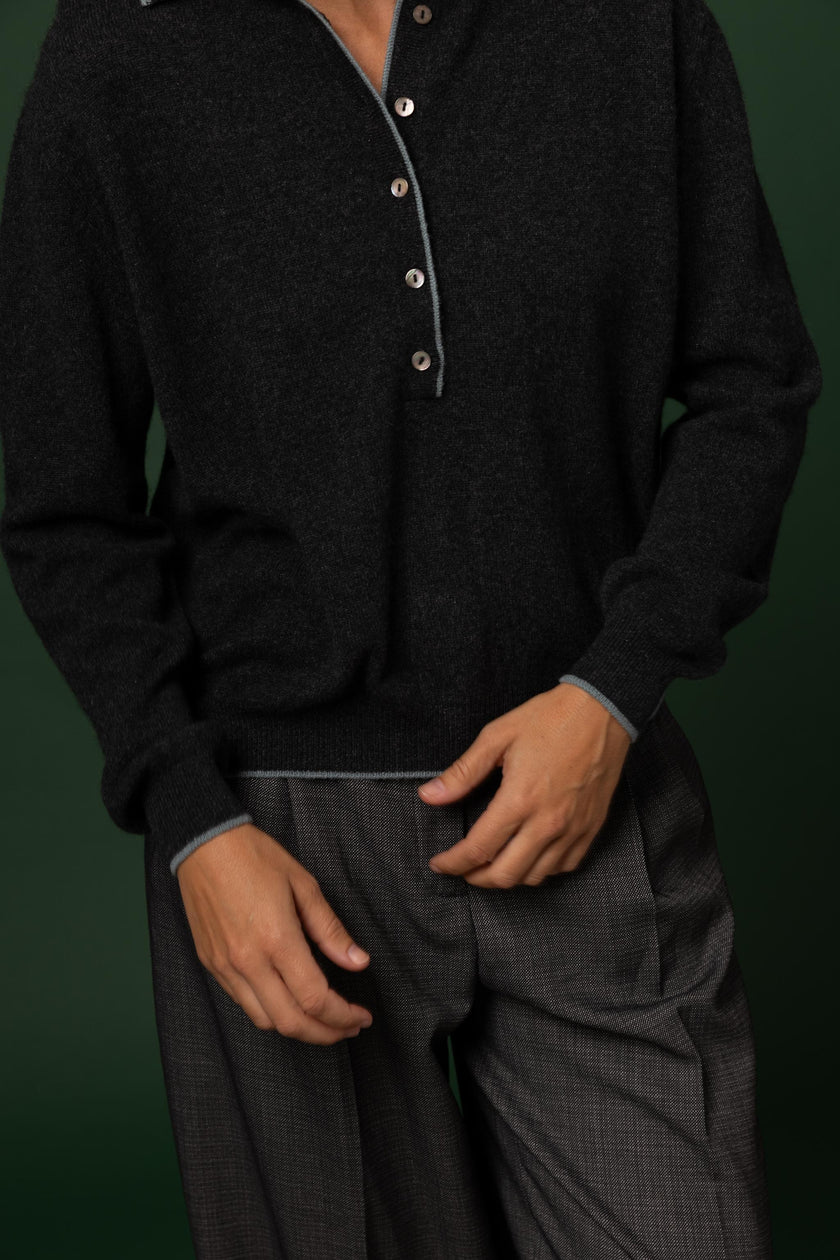 BLOUSES/SHIRTS/TOPS POLO IN ANTHRA-SAGE Stone