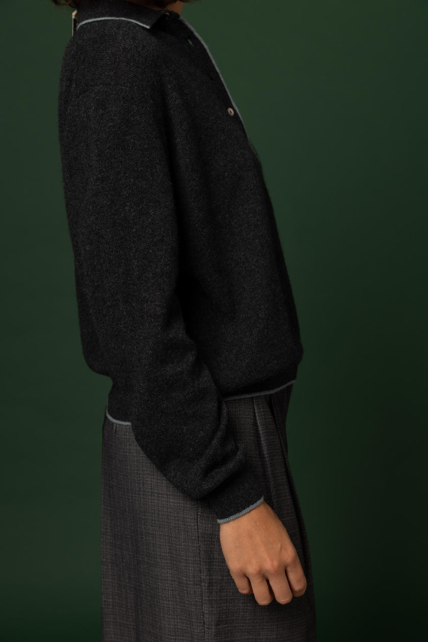 BLOUSES/SHIRTS/TOPS POLO IN ANTHRA-SAGE Stone