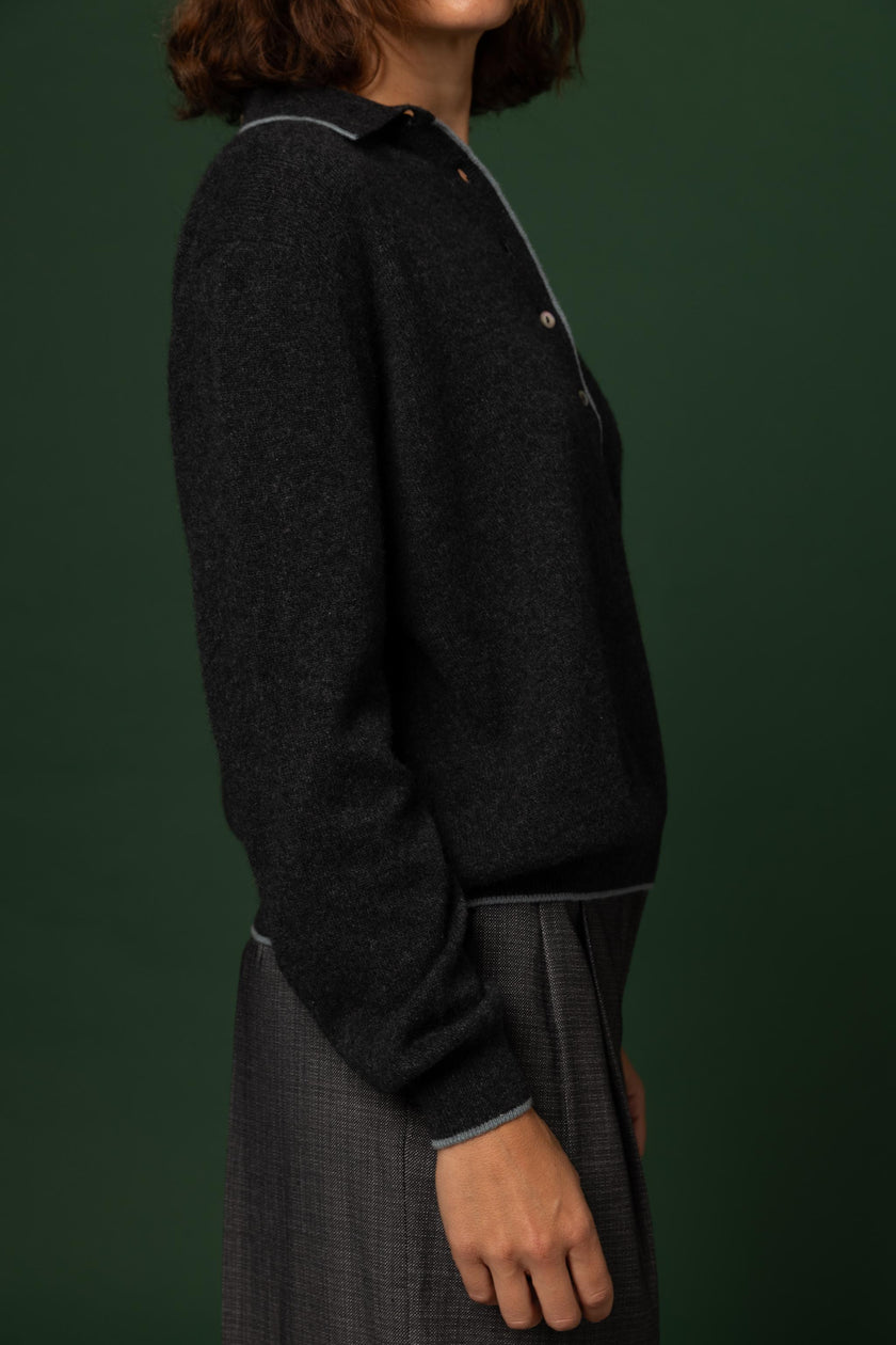 BLOUSES/SHIRTS/TOPS POLO IN ANTHRA-SAGE Stone