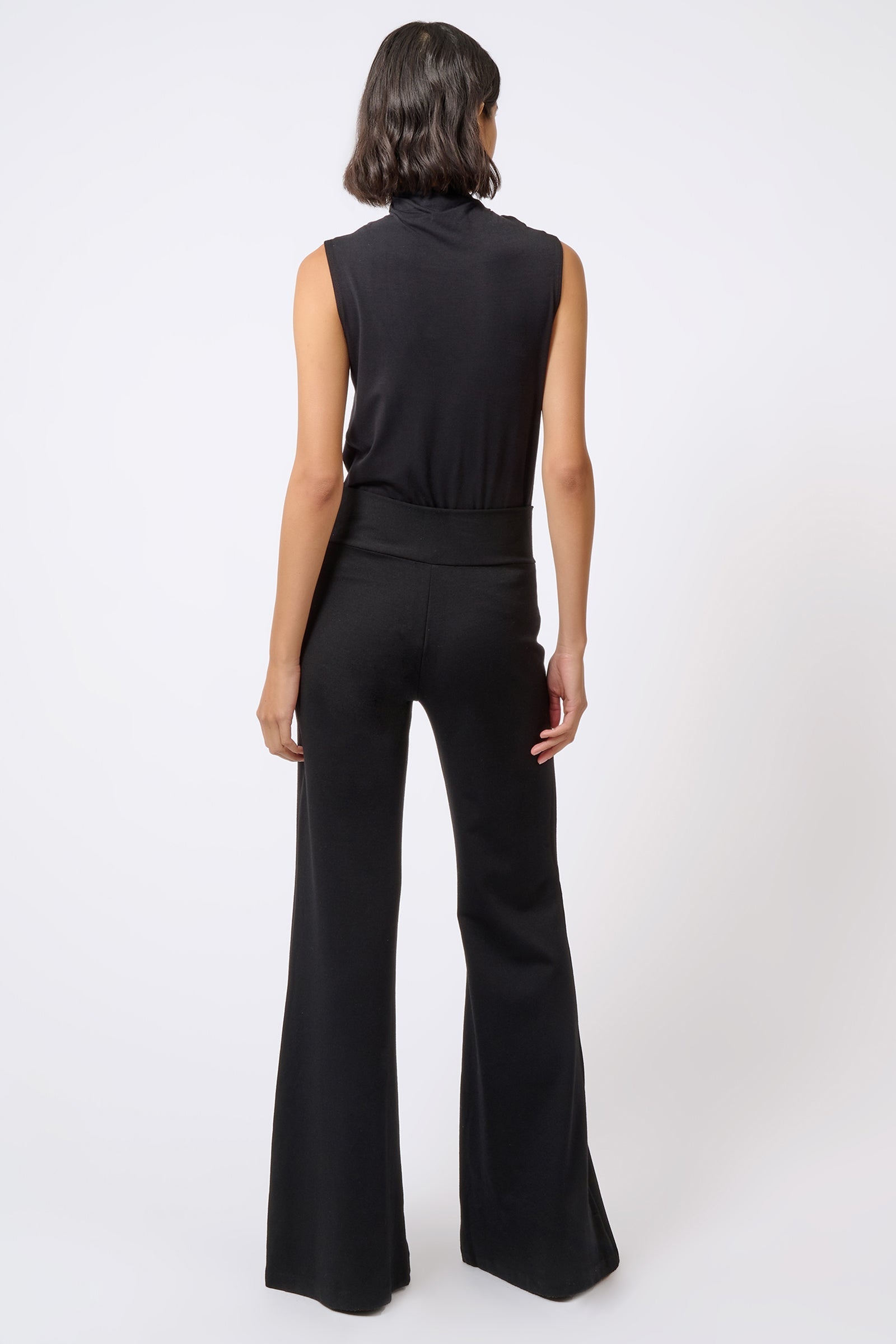 PANTS/SHORTS Ponte Wide Leg Pant in Black Kal Rieman