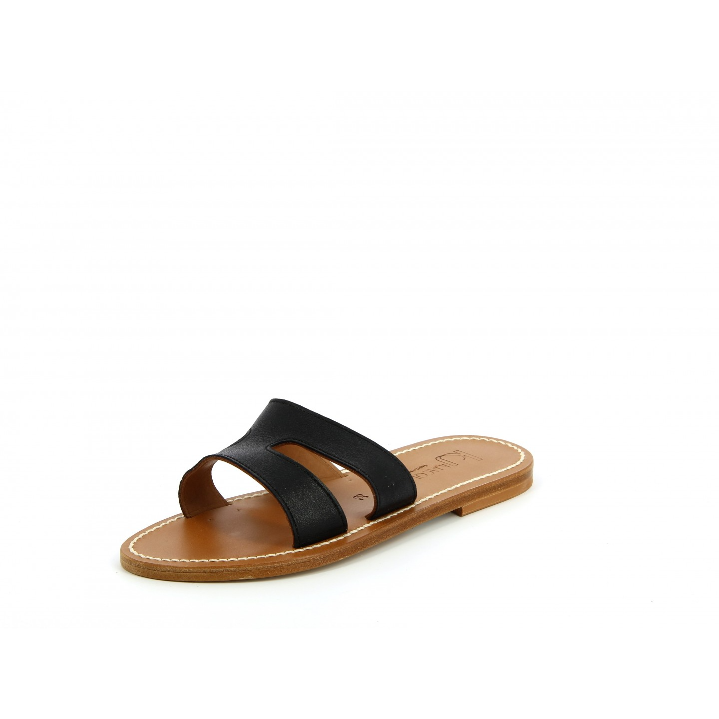 Shoes K. Jacques Slide Sandals in Black K. Jacques