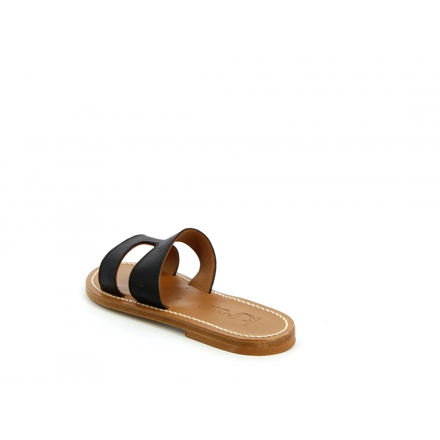 Shoes K. Jacques Slide Sandals in Black K. Jacques