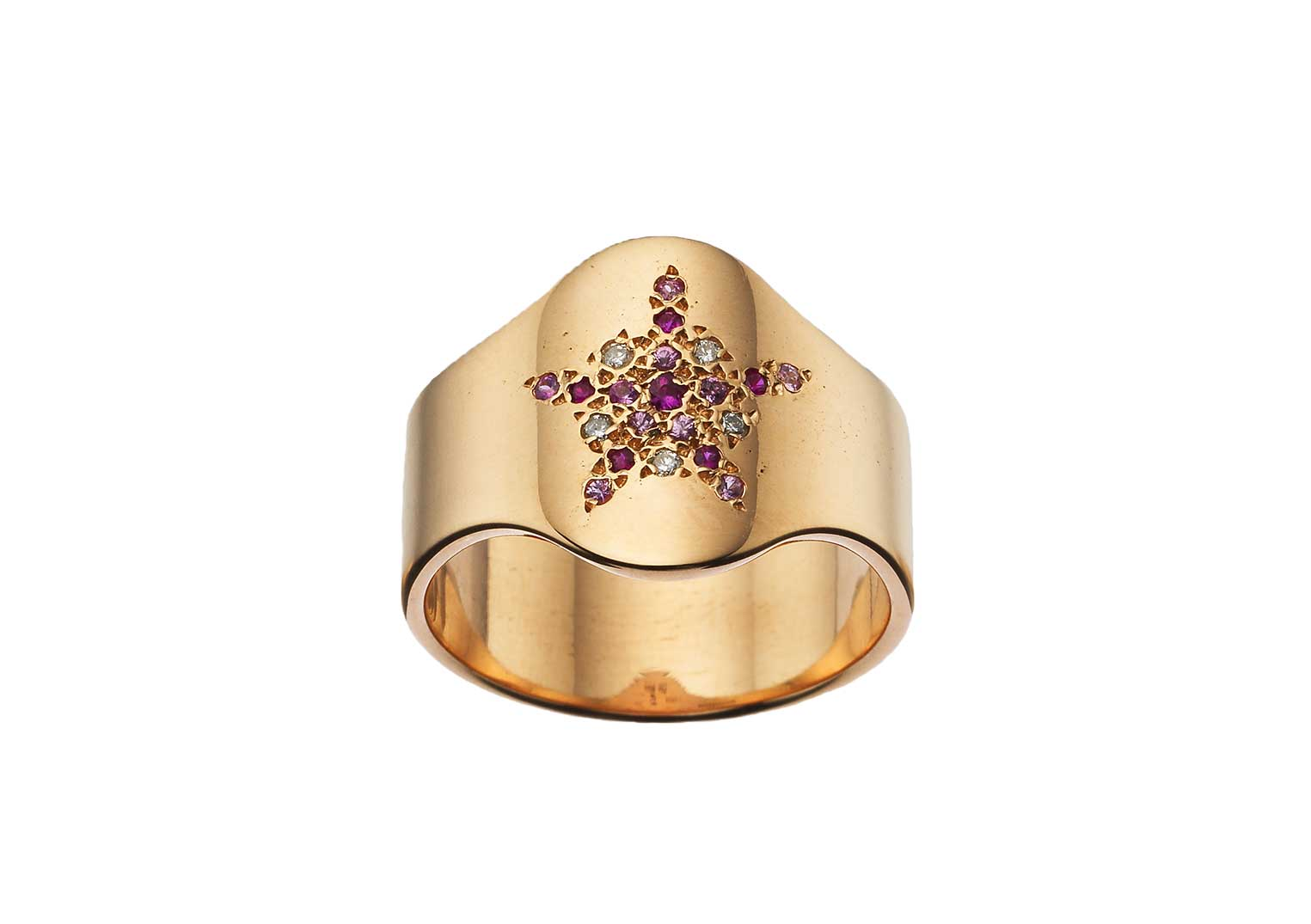 JEWELRY Pave Shield Ring Carolina Bucci