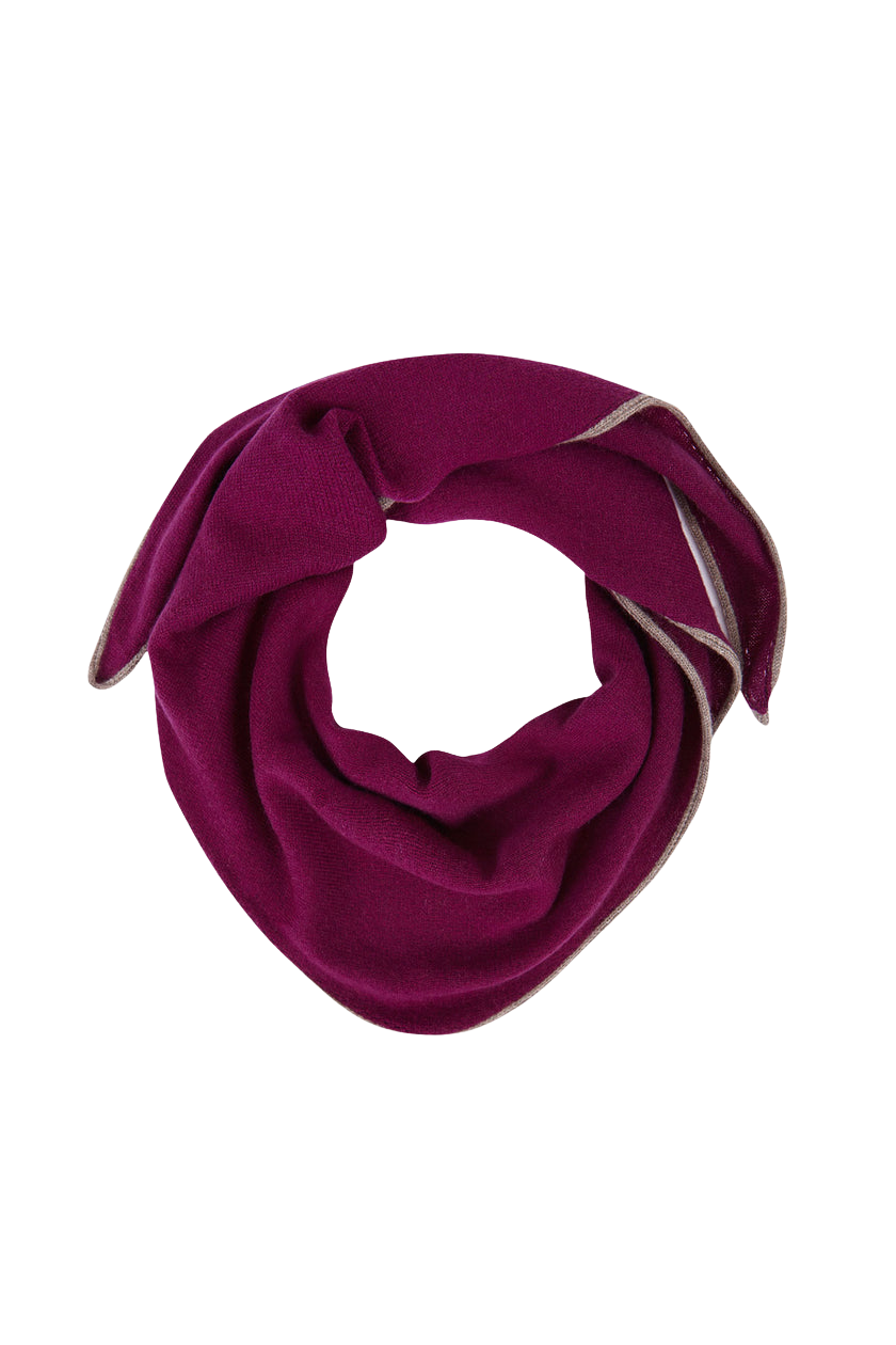 ACCESSORIES Diamond Cashmere Scarf Stone