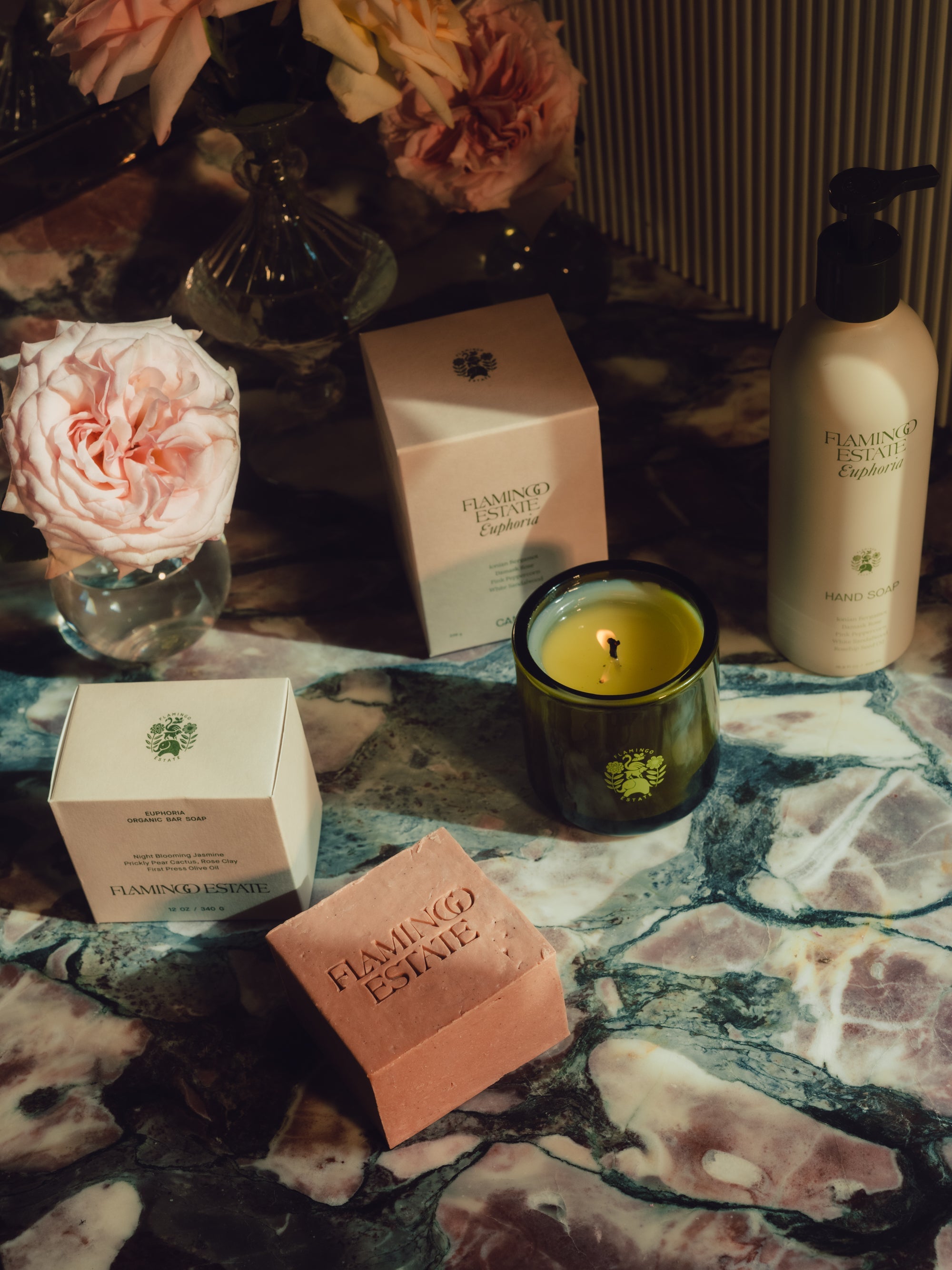 APOTHECARY Jasmine & Rose Bath Set Flamingo Estate