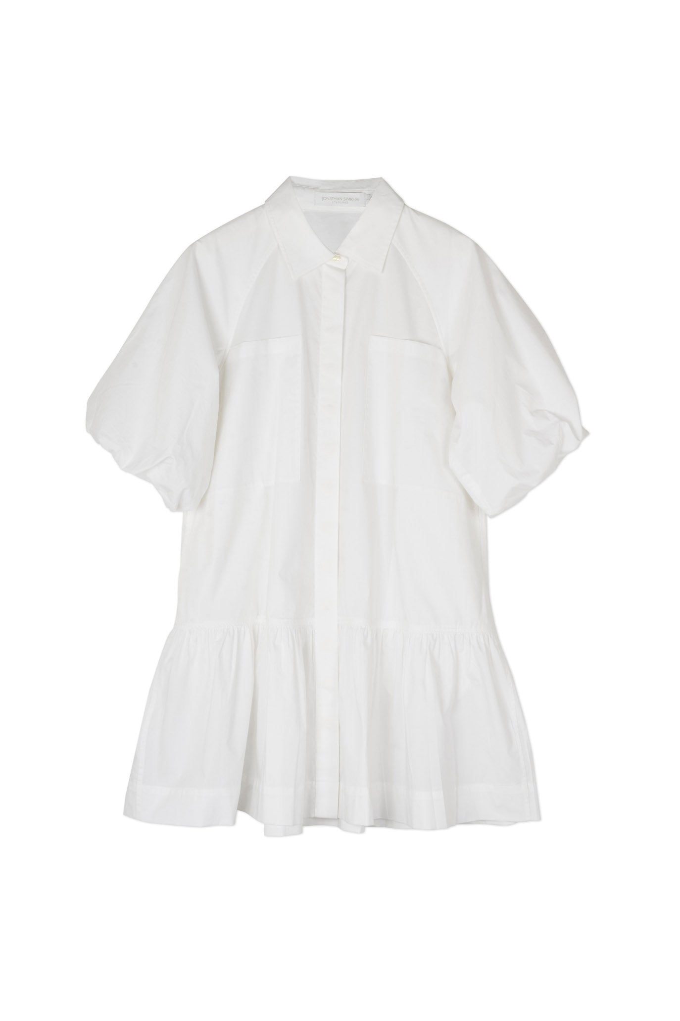 DRESSES/JUMPSUITS Crissy Cotton Poplin Dress in White Simkhai