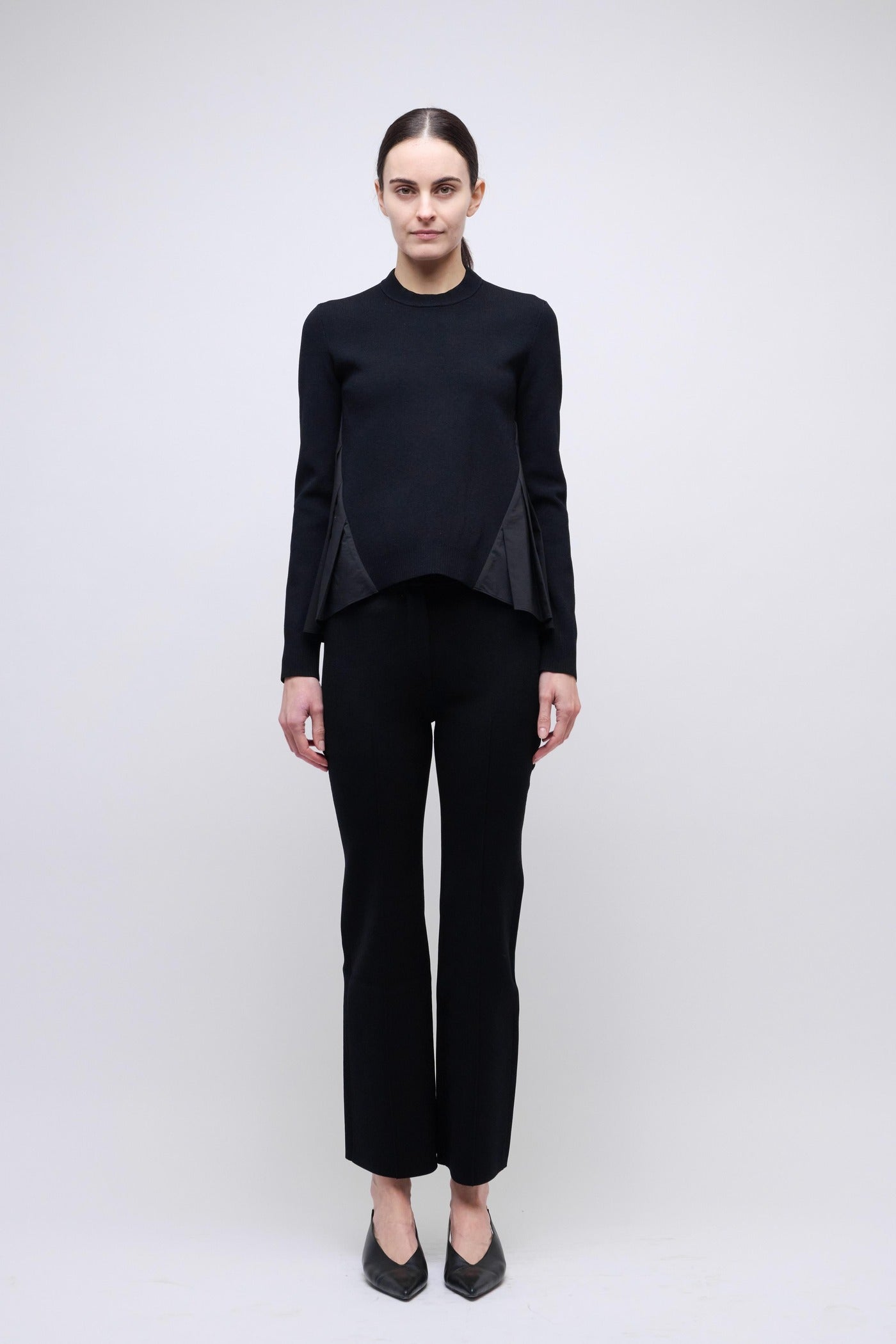 BLOUSES/SHIRTS/TOPS Elanore Pleated Top in Black Simkhai