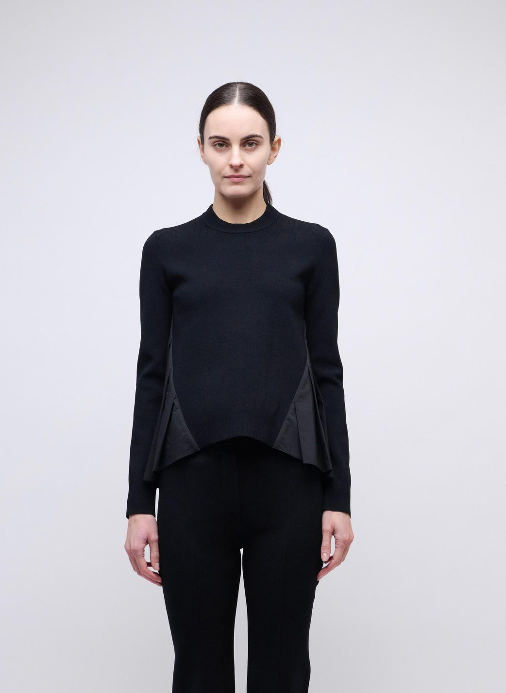 BLOUSES/SHIRTS/TOPS Elanore Pleated Top in Black Simkhai