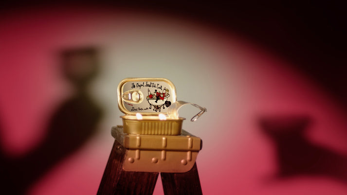 CANDLES/HOME FRAGRANCE Tinned Fish Candle in Smoked Rose Water TINNED CANDLE