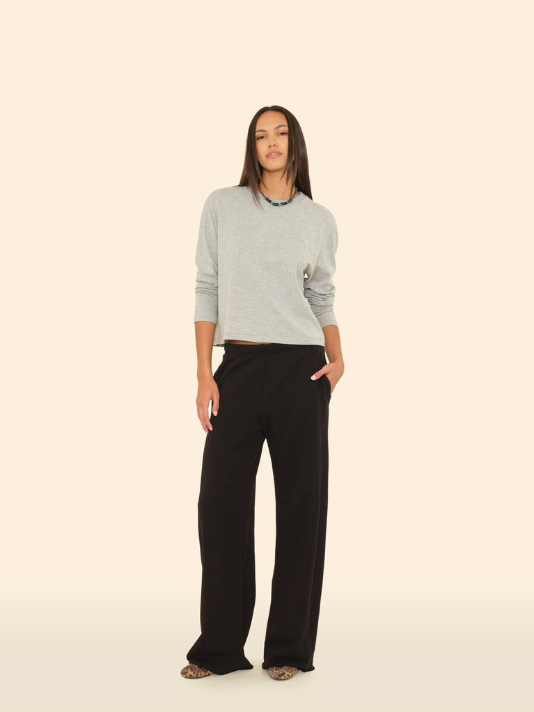 LOUNGE Emmette Sweatpant in Black Xirena