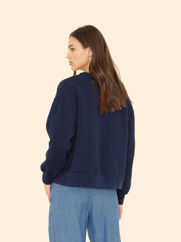 SWEATERS Benny Cardigan in Navy Xirena