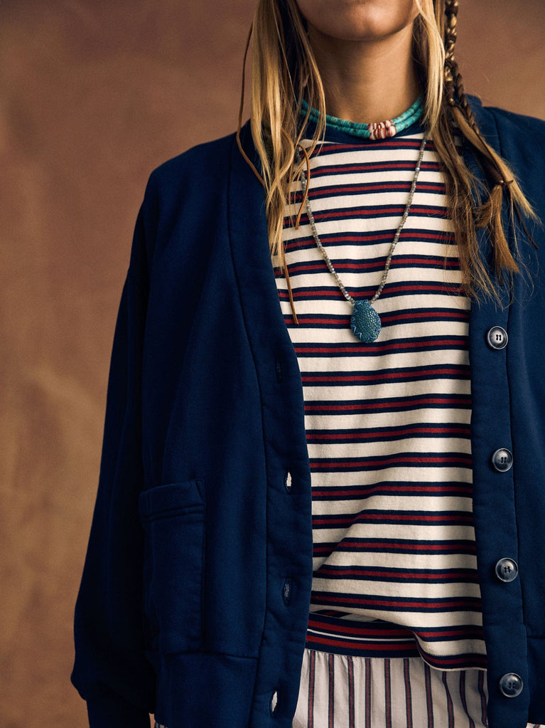 SWEATERS Benny Cardigan in Navy Xirena