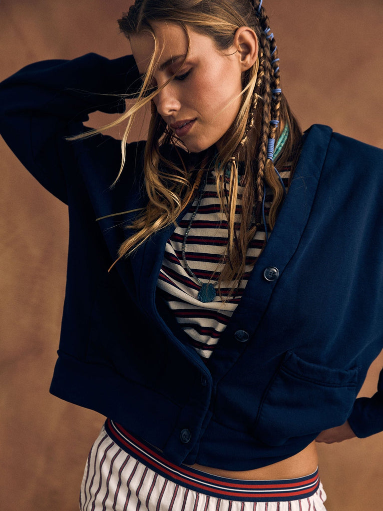 SWEATERS Benny Cardigan in Navy Xirena