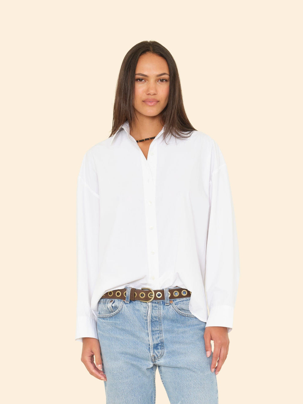 BLOUSES/SHIRTS/TOPS James Shirt in White Xirena