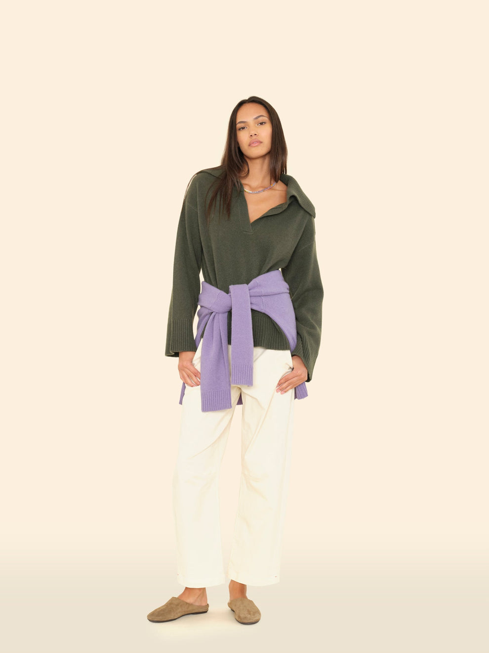 PANTS/SHORTS Rancho Pant in Off White Xirena