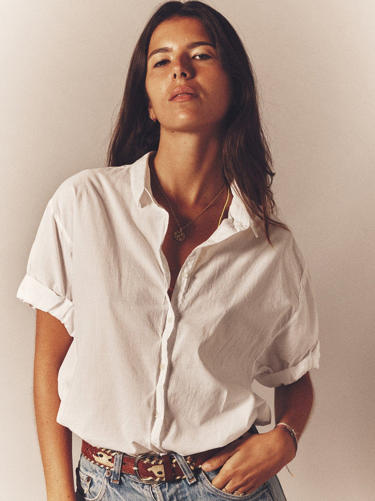 BLOUSES/SHIRTS/TOPS Channing Shirt in White Xirena