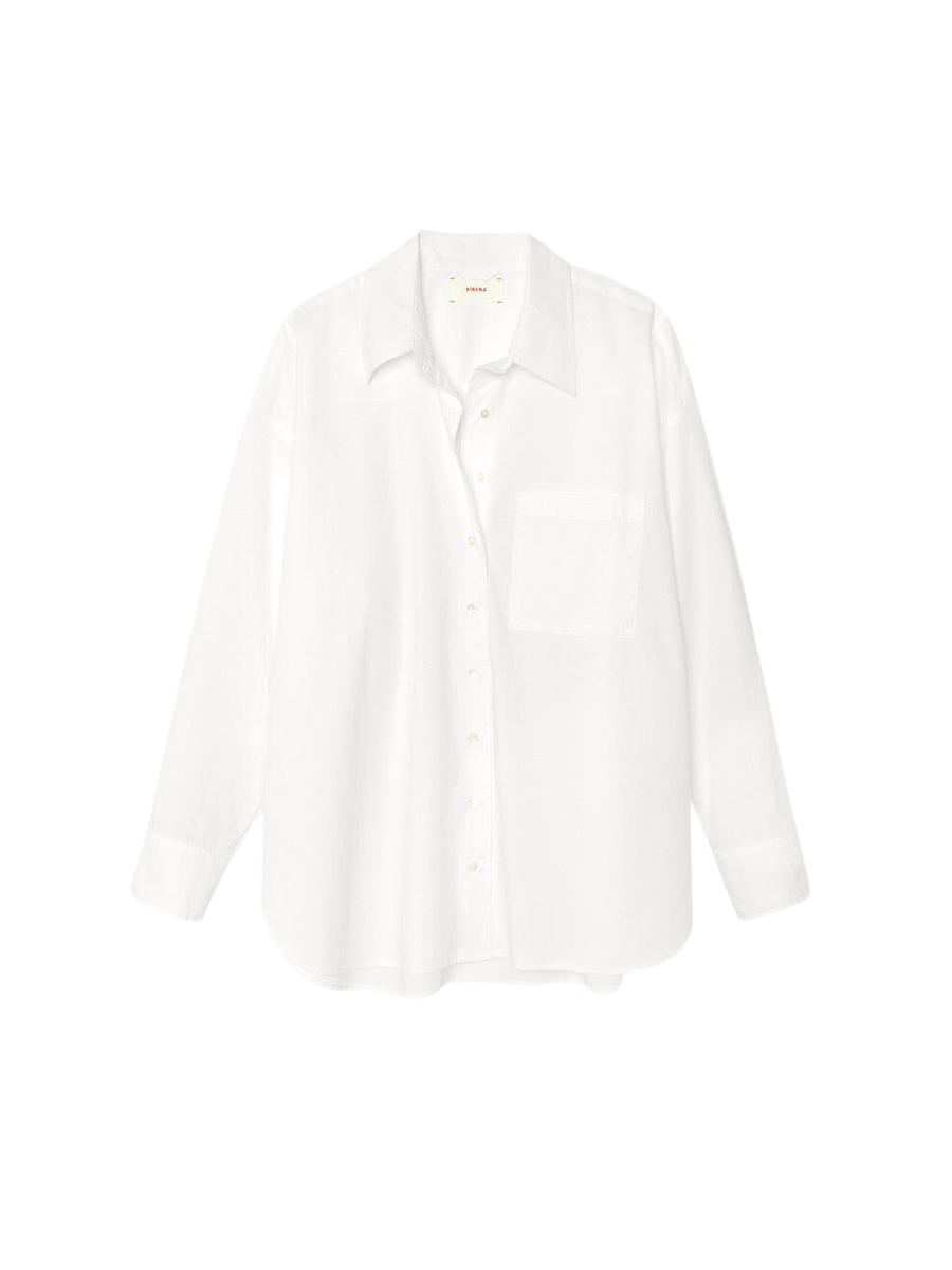 Sydney Heavy Cotton Shirt in White – Serafina