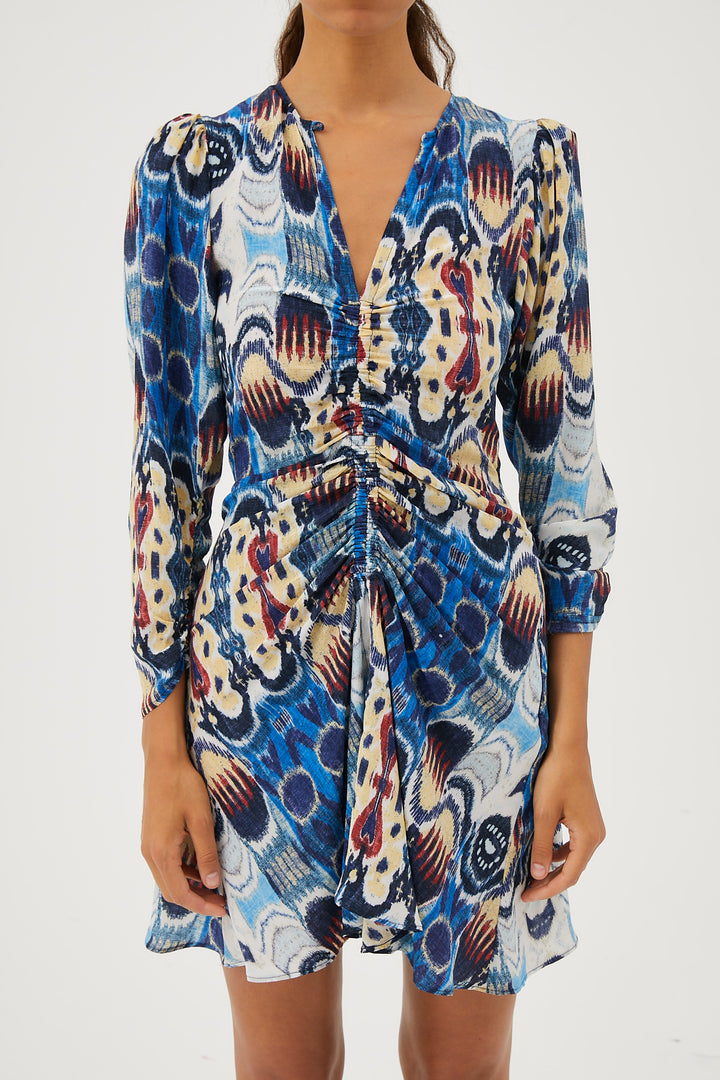 Dresses Maria Cher Otile Rosario Dress in Blue Mix Maria Cher