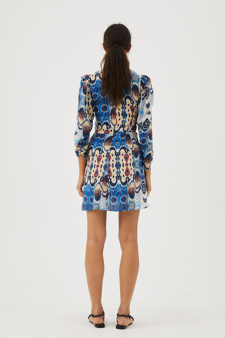 Dresses Maria Cher Otile Rosario Dress in Blue Mix Maria Cher