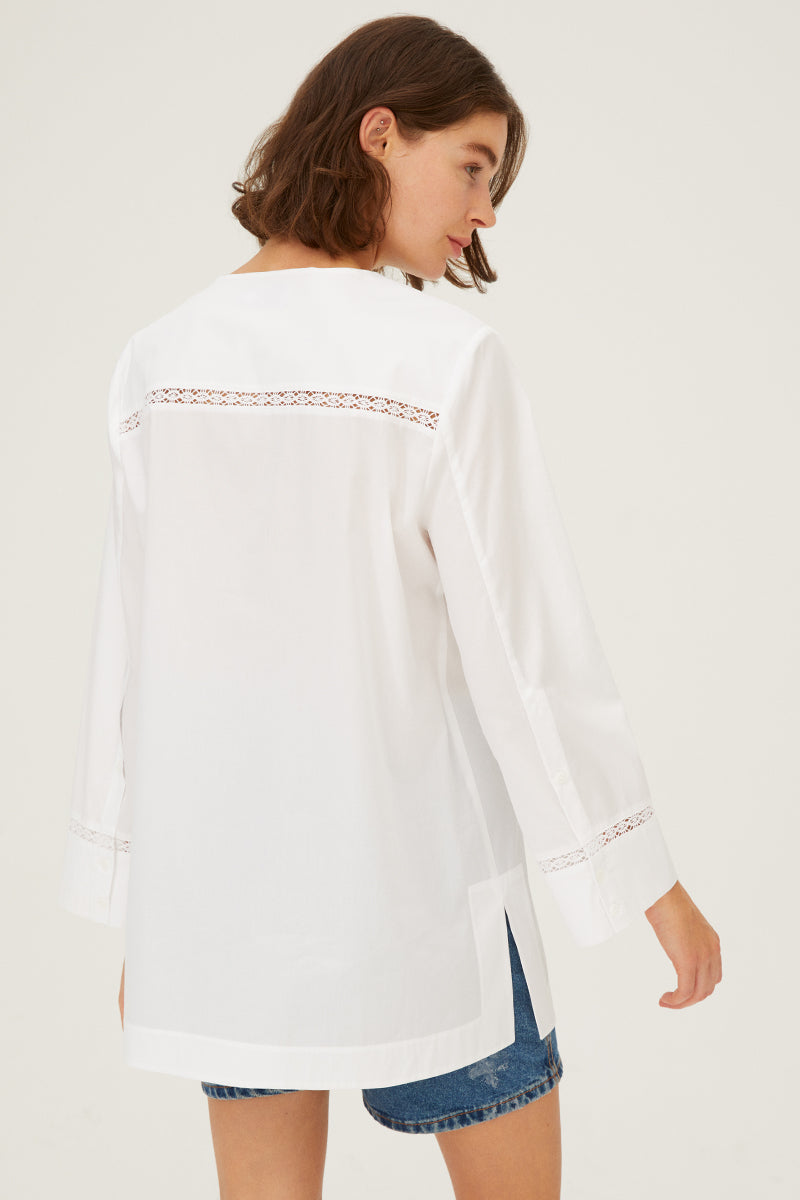 Tops Harshman Kalina Tunic in White Harshman