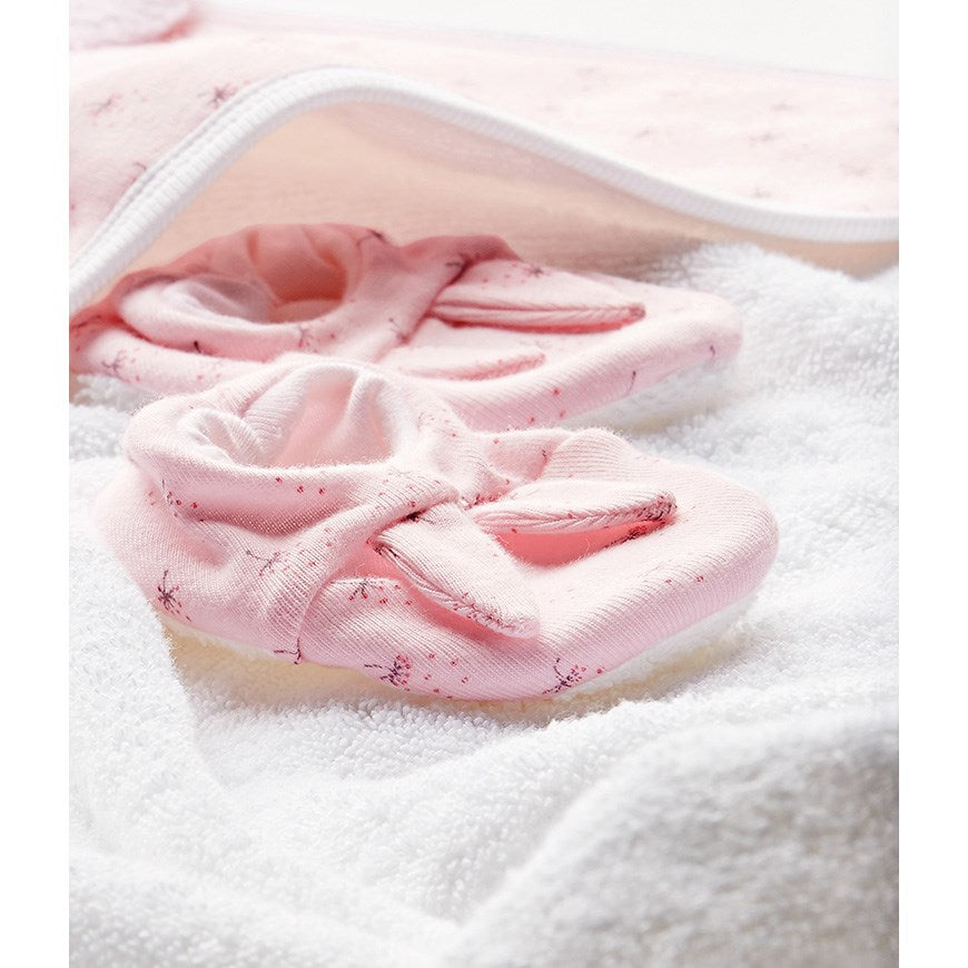 Girls + Boy Petit Bateau Bunny Towel with Booties Petit Bateau